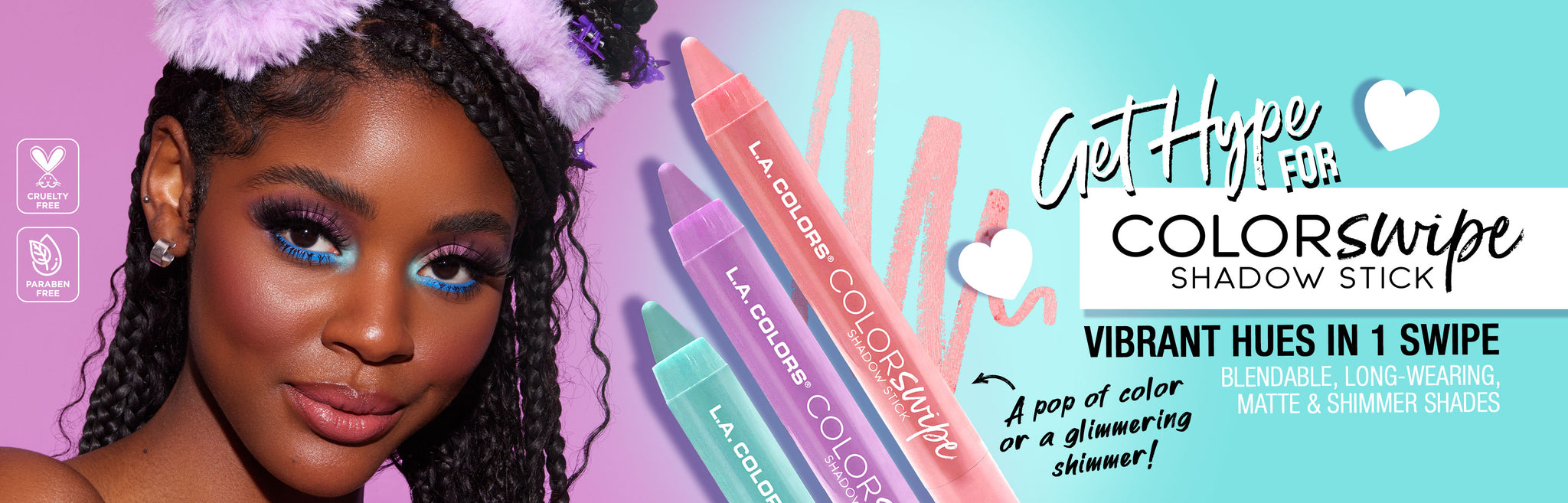 LAC color swipe web desktop banner promo