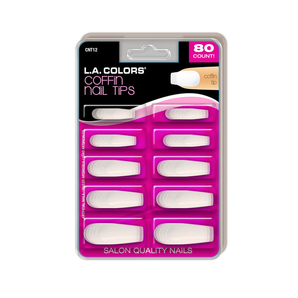 Nail Tips - CNT2 80 Ct Nail Tips - French Overlap | L.A. COLORS