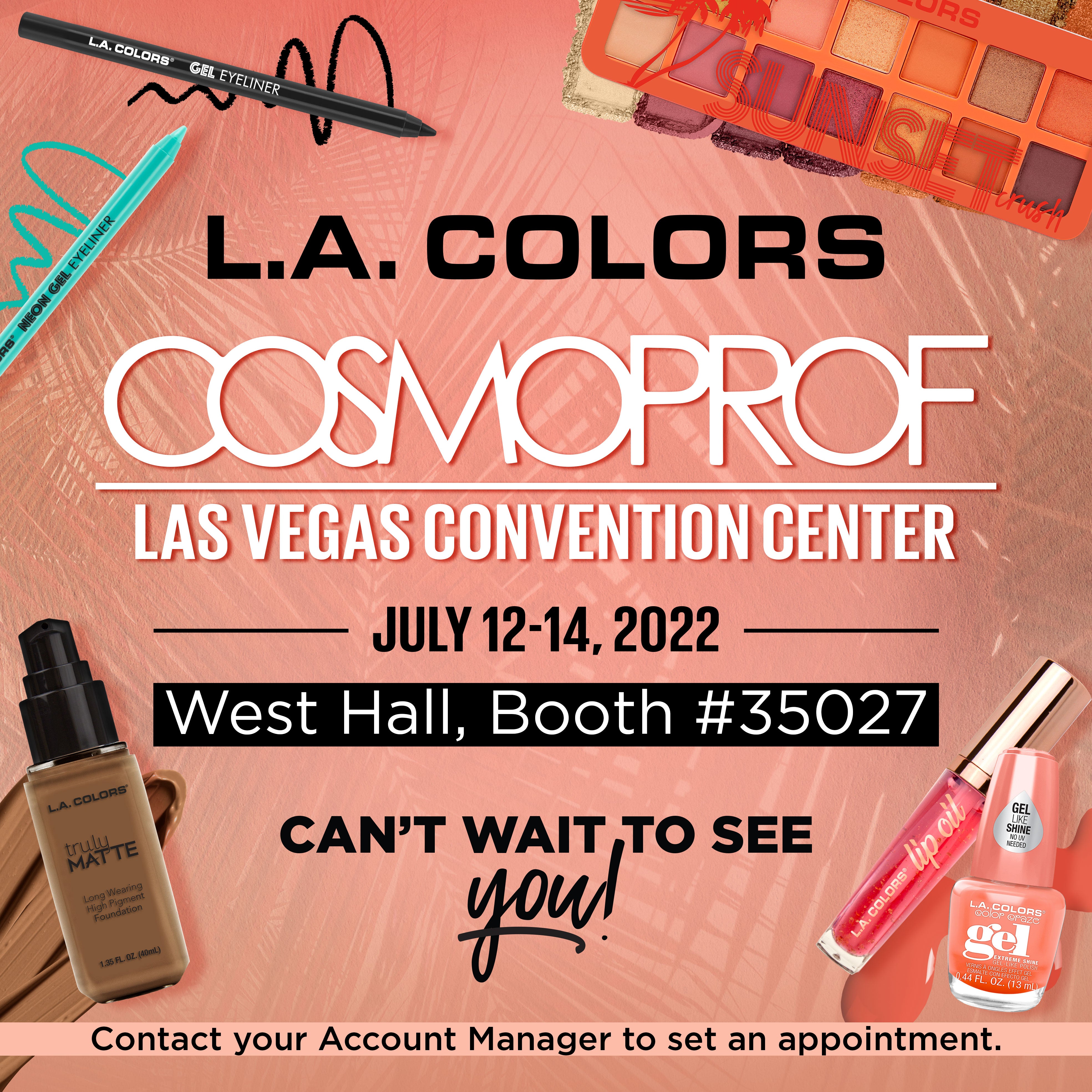 L.A. COLORS Attends 2022 COSMOPROF Las Vegas