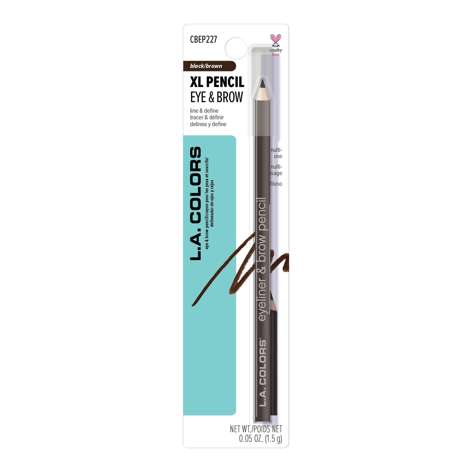 7" Eyeliner & Brow Pencil (carded)