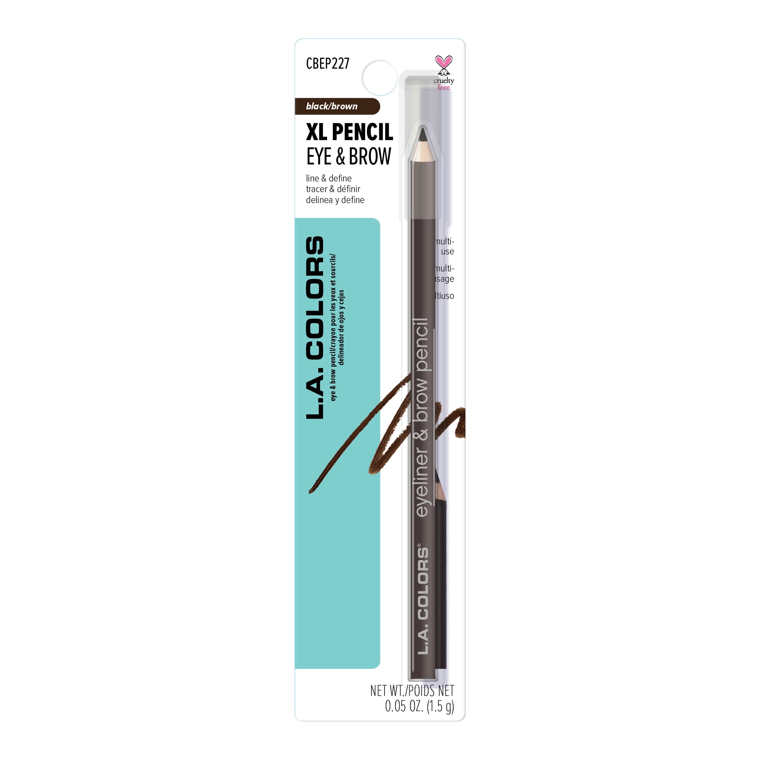7" Eyeliner & Brow Pencil (carded)