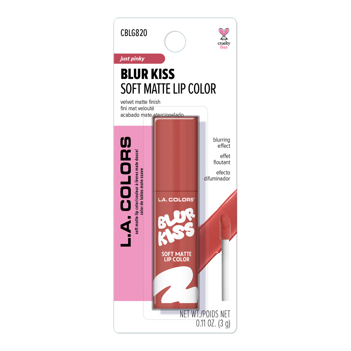 Thumbnail: Blur Kiss Soft Matte Lip Color CBLG820 Just Pinky — package front