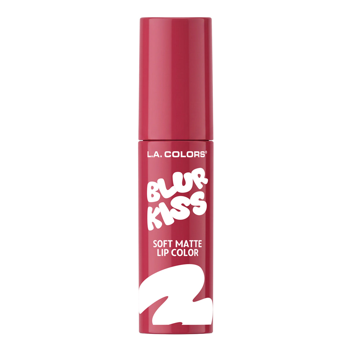 L.A. Colors Blur Kiss Soft Matte Lip Color in Burnt Kiss, closed tube, front view.