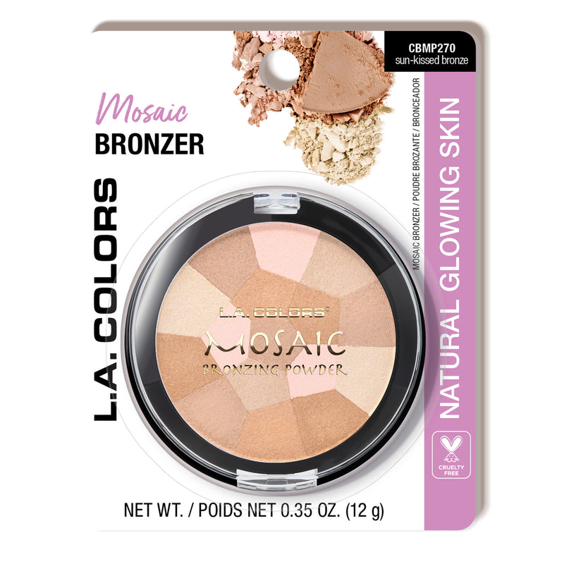 L.A. Colors mosaic bronzer packaging with product and brand name on a white background
