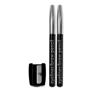 Eyeliner/Brow Pencils w/ Sharpener (carded)