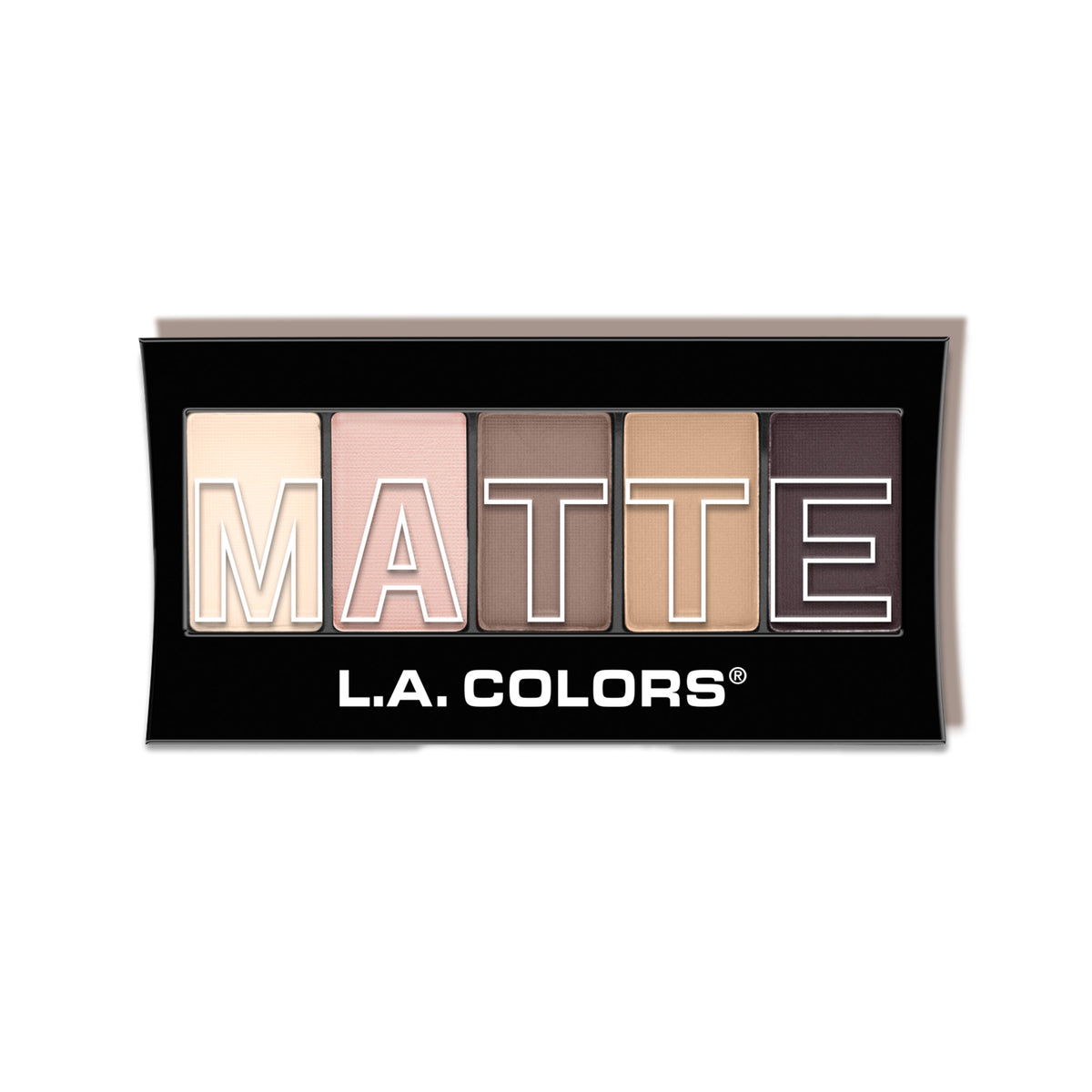 L.A. Colors 5 Color Matte Eyeshadow Palette Natural Linen product package