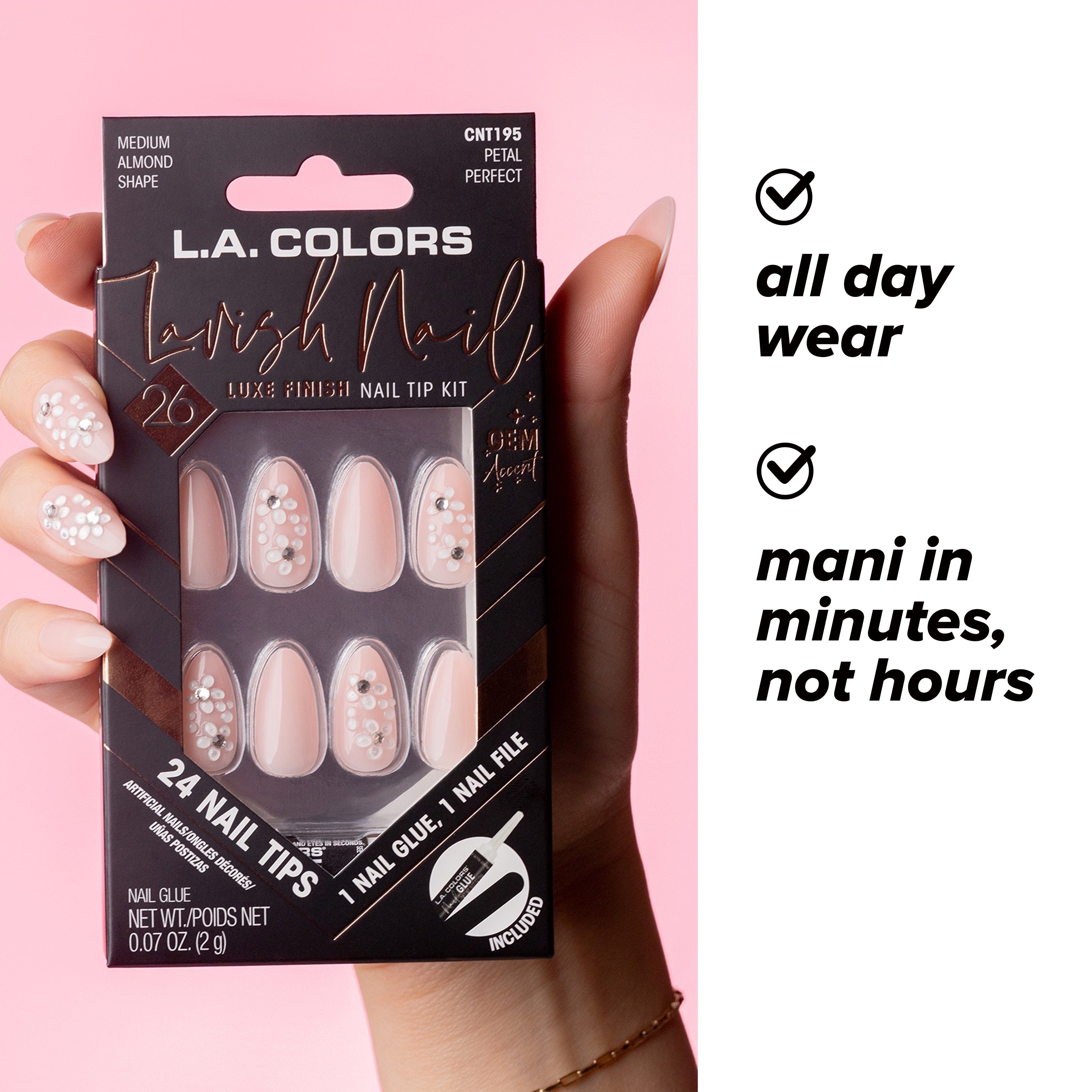 Lavish Nail Luxe Finish Nail Tip Kit (carded)