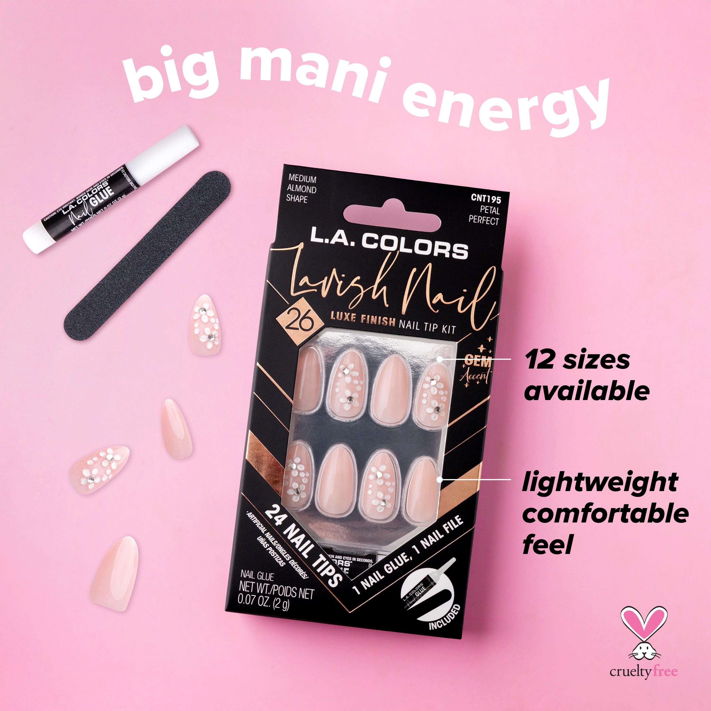 Lavish Nail Luxe Finish Nail Tip Kit (carded) – L.A. COLORS