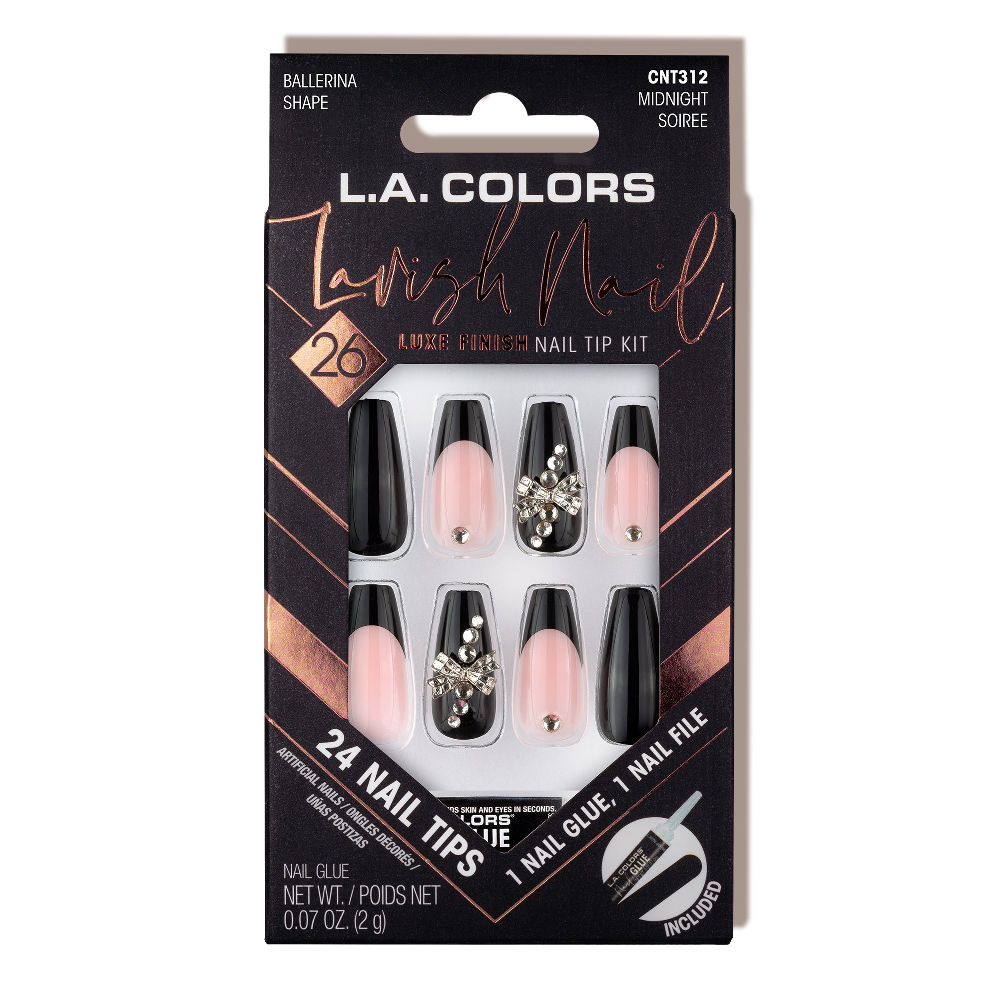 Lavish Nail Luxe Finish Nail Tip Kit (carded)