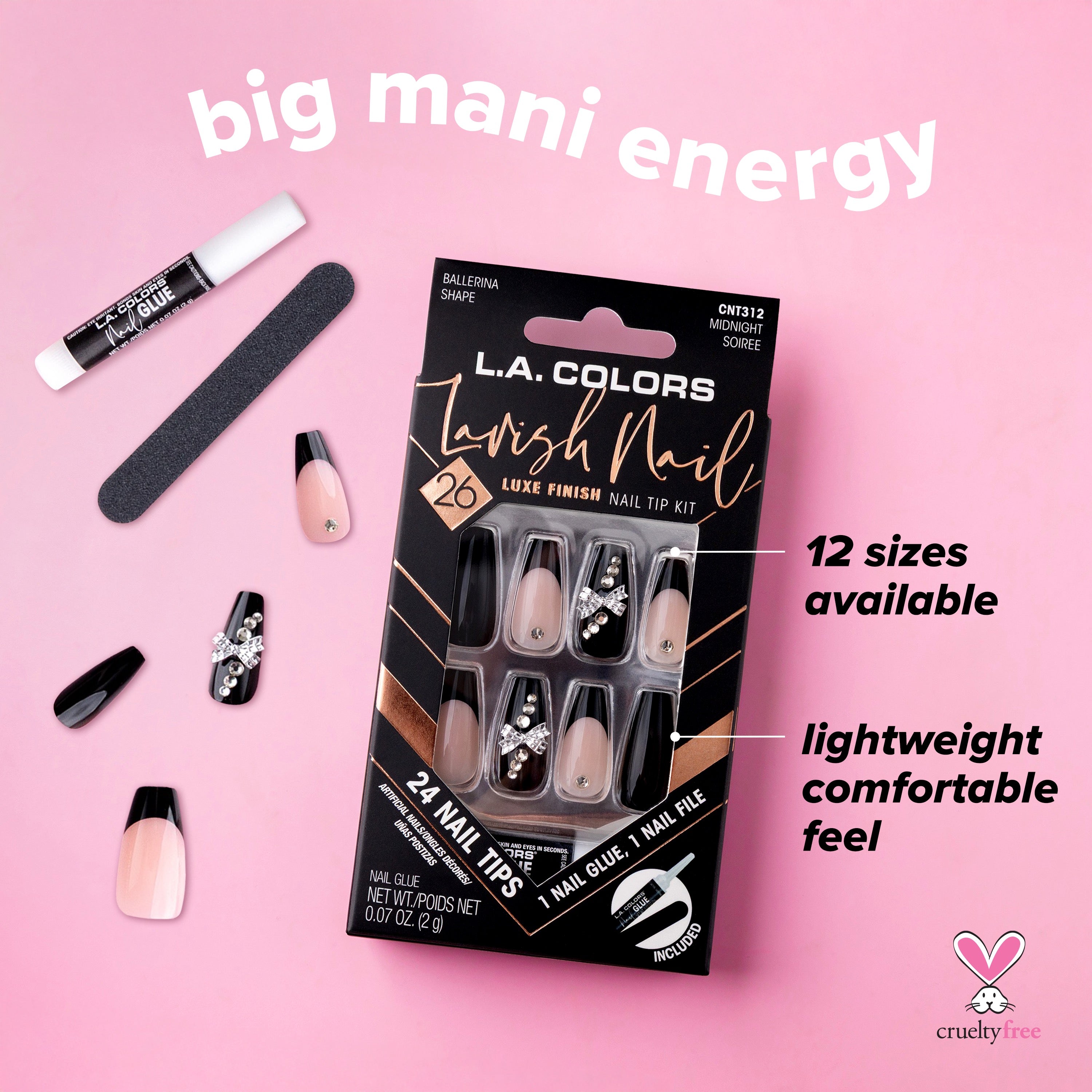 Lavish Nail Luxe Finish Nail Tip Kit (carded)