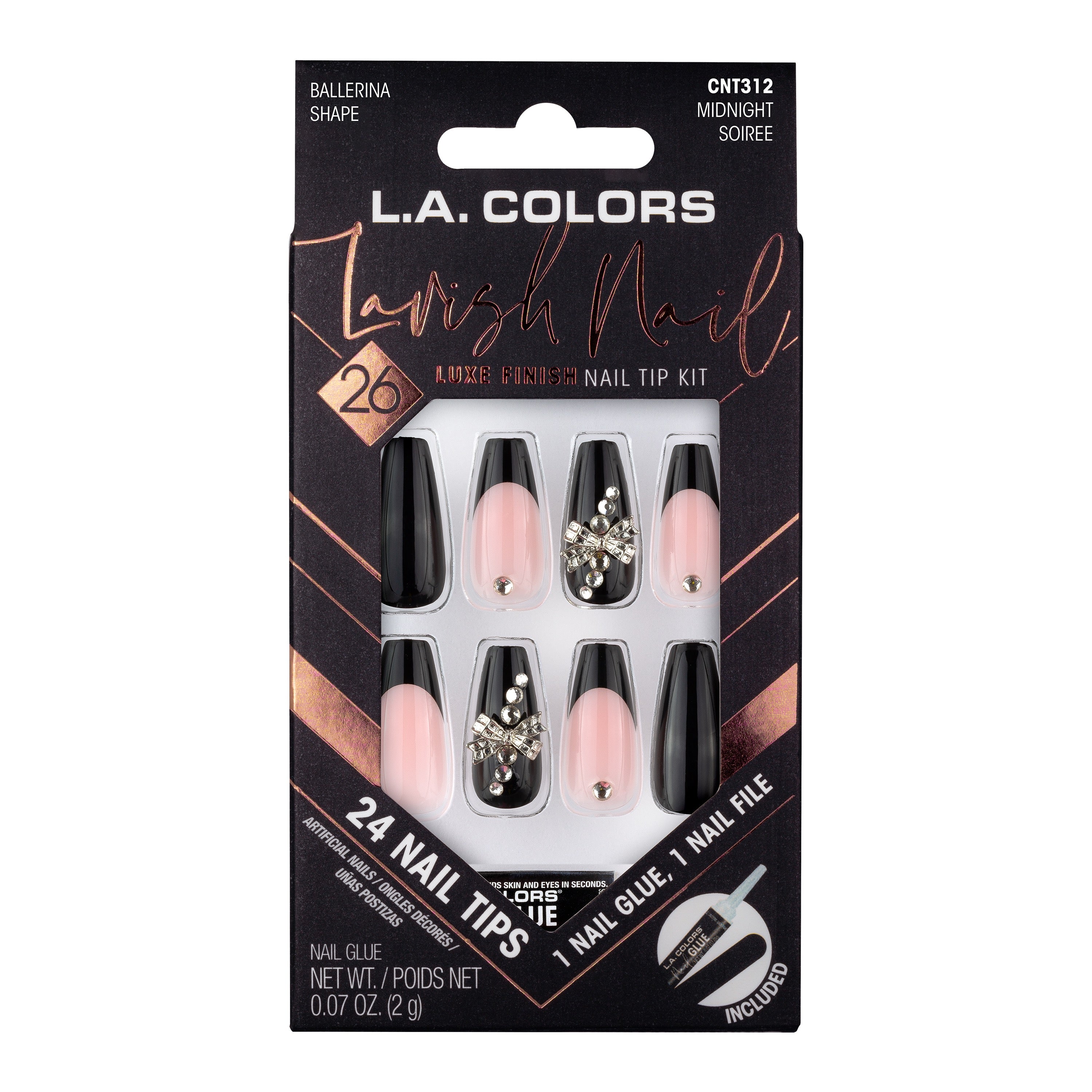 Lavish Nail Luxe Finish Nail Tip Kit (carded)