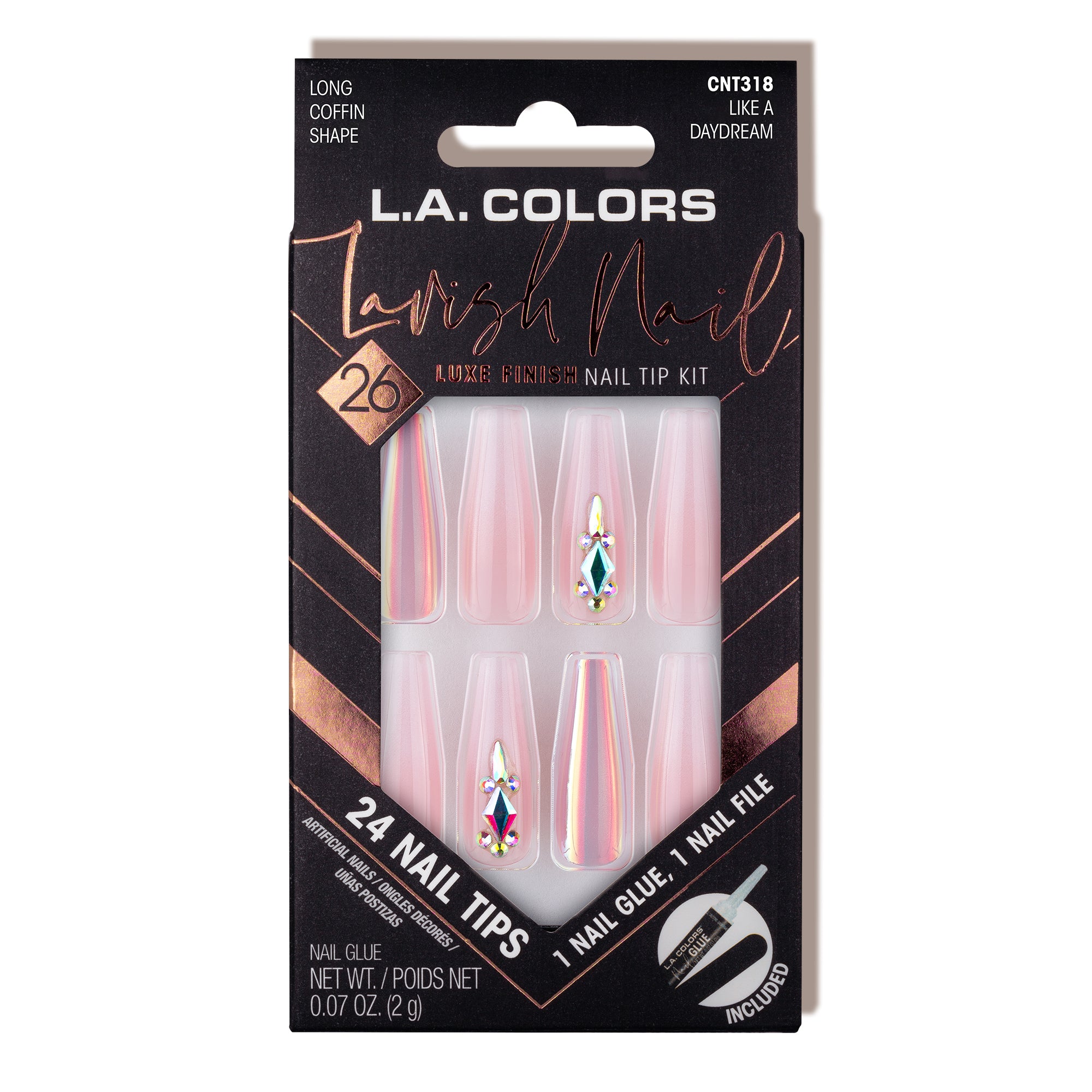 Lavish Nail Luxe Finish Nail Tip Kit (carded)