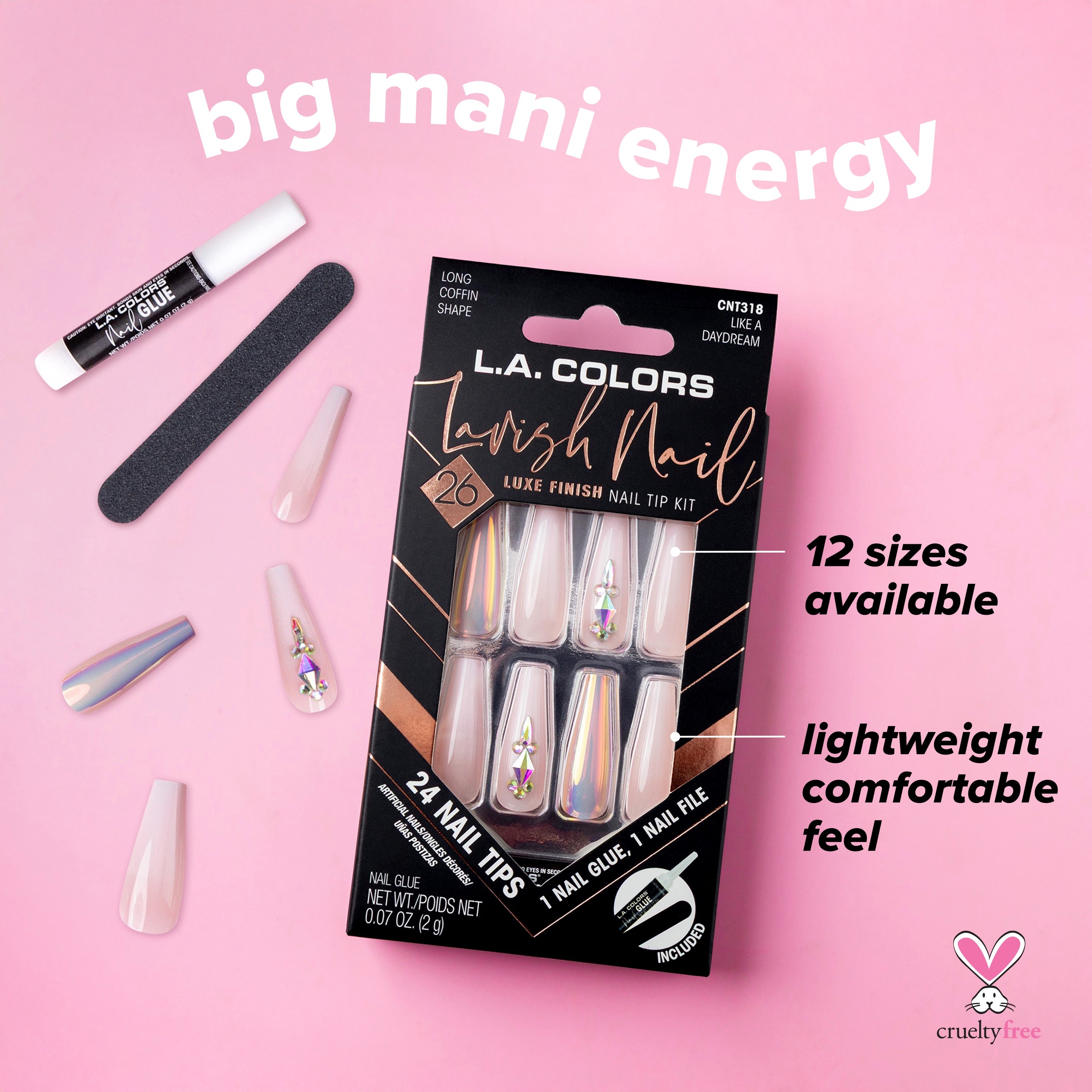 Lavish Nail Luxe Finish Nail Tip Kit (carded)