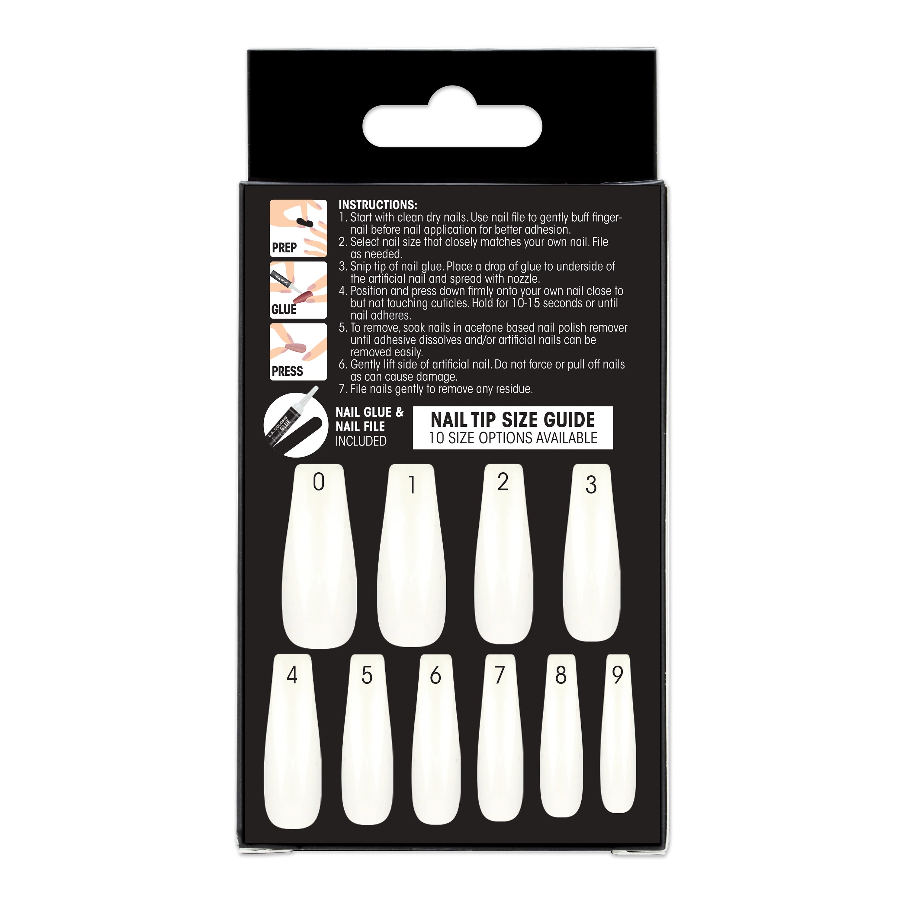 Lavish Nail Luxe Finish Nail Tip Kit (carded)