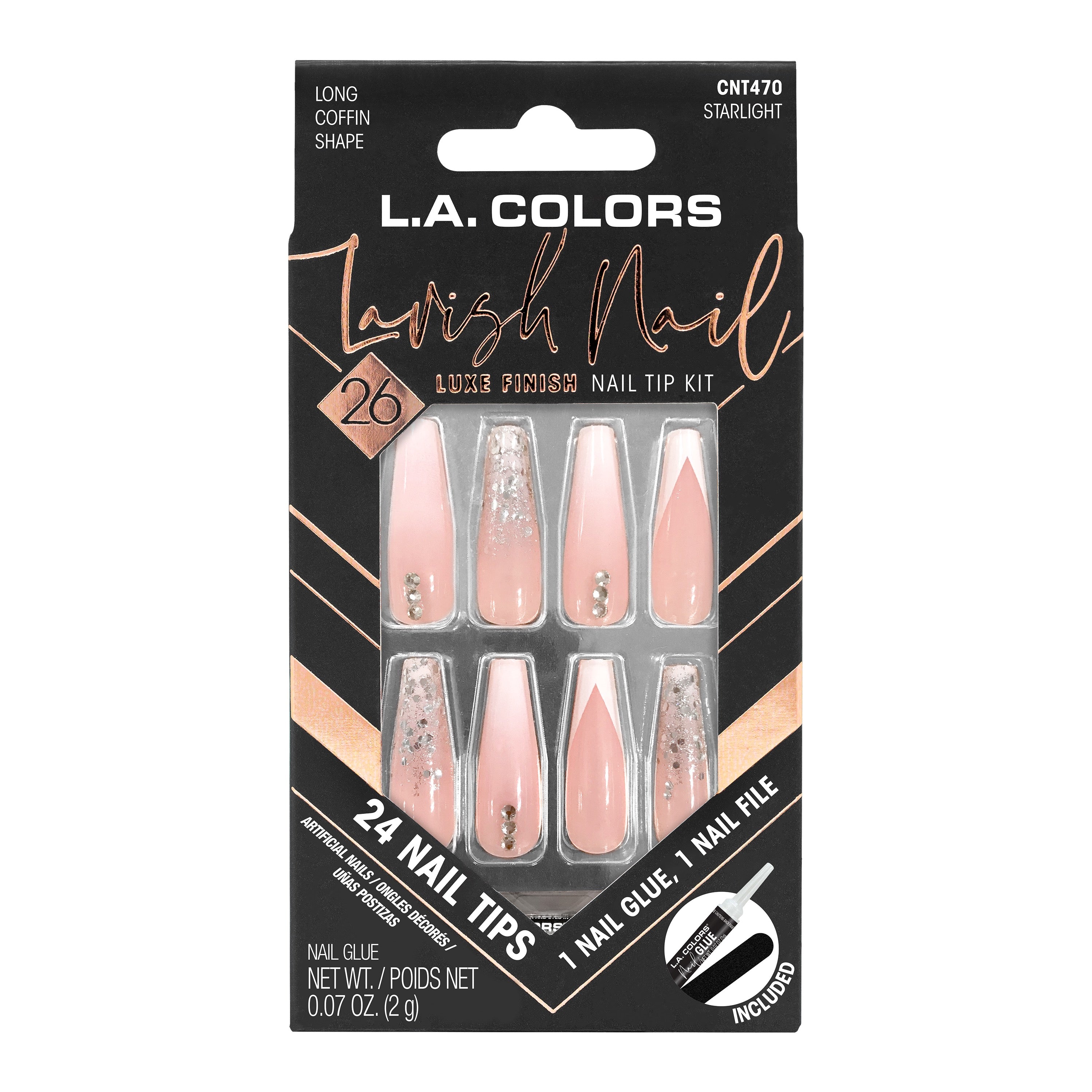 Lavish Nail Luxe Finish Nail Tip Kit (carded)