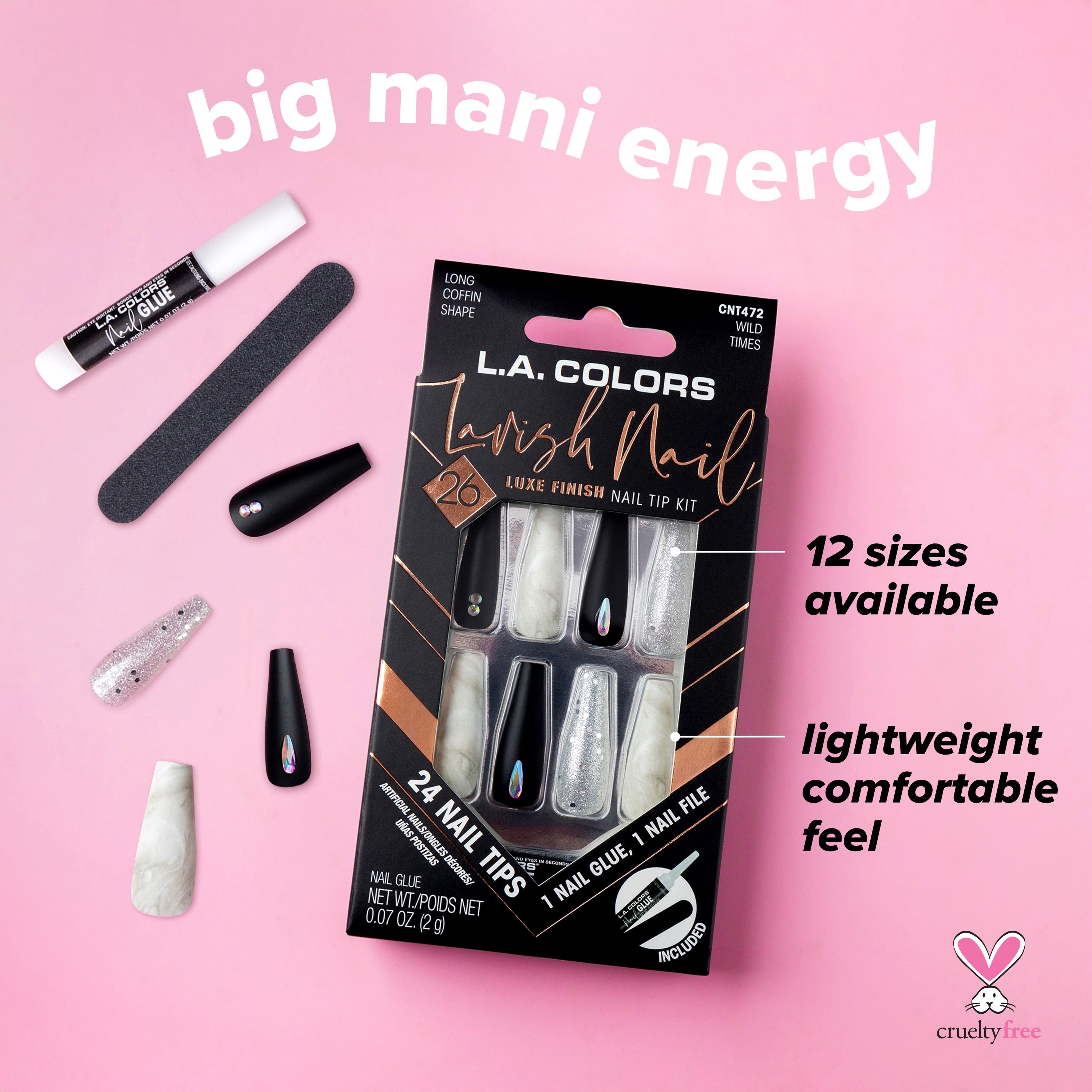 Lavish Nail Luxe Finish Nail Tip Kit (carded)