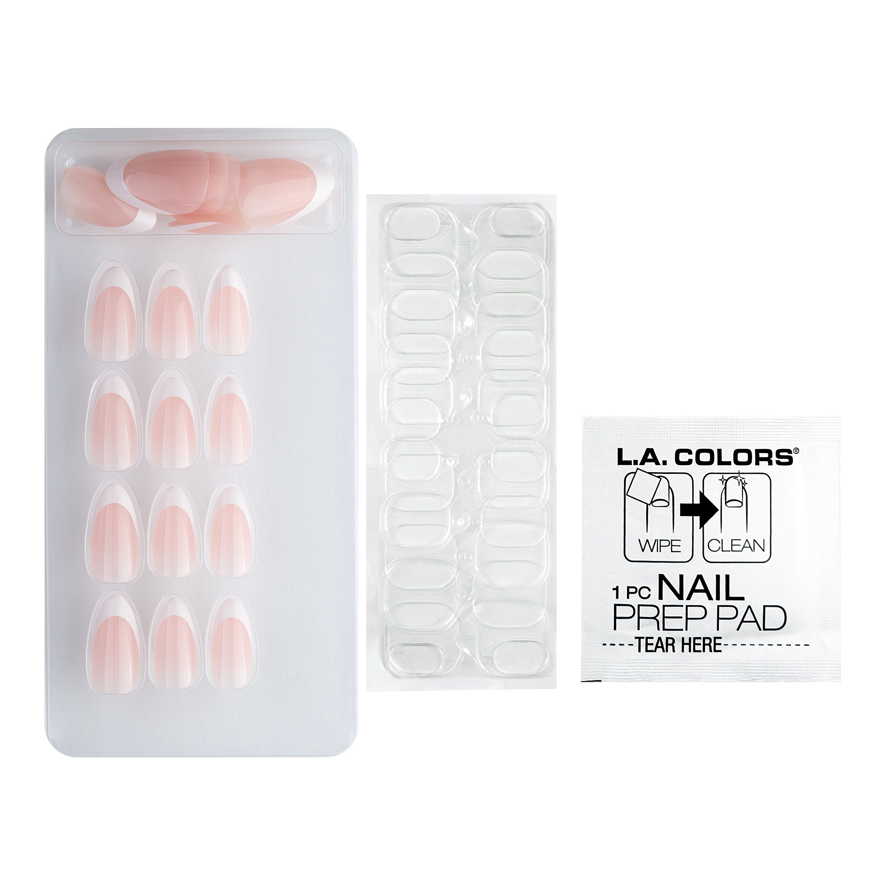 French Press Mani Nail Tip Kit — Chic & Sleek, kit open