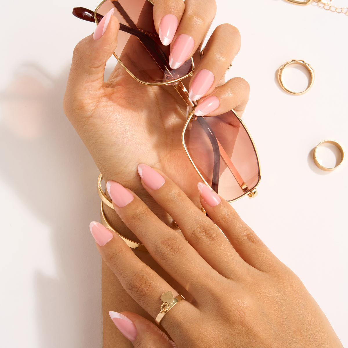 Thumbnail: French Press Mani Nail Tip Kit — Cherie French-tip manicure lifestyle image