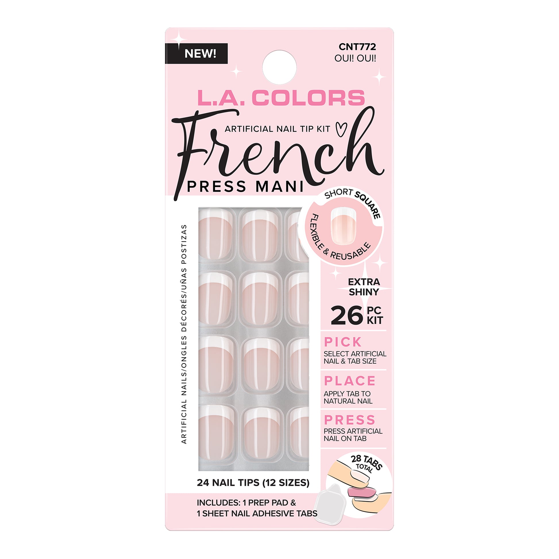 French Press Mani Nail Tip Kit — Oui! Oui!, package front