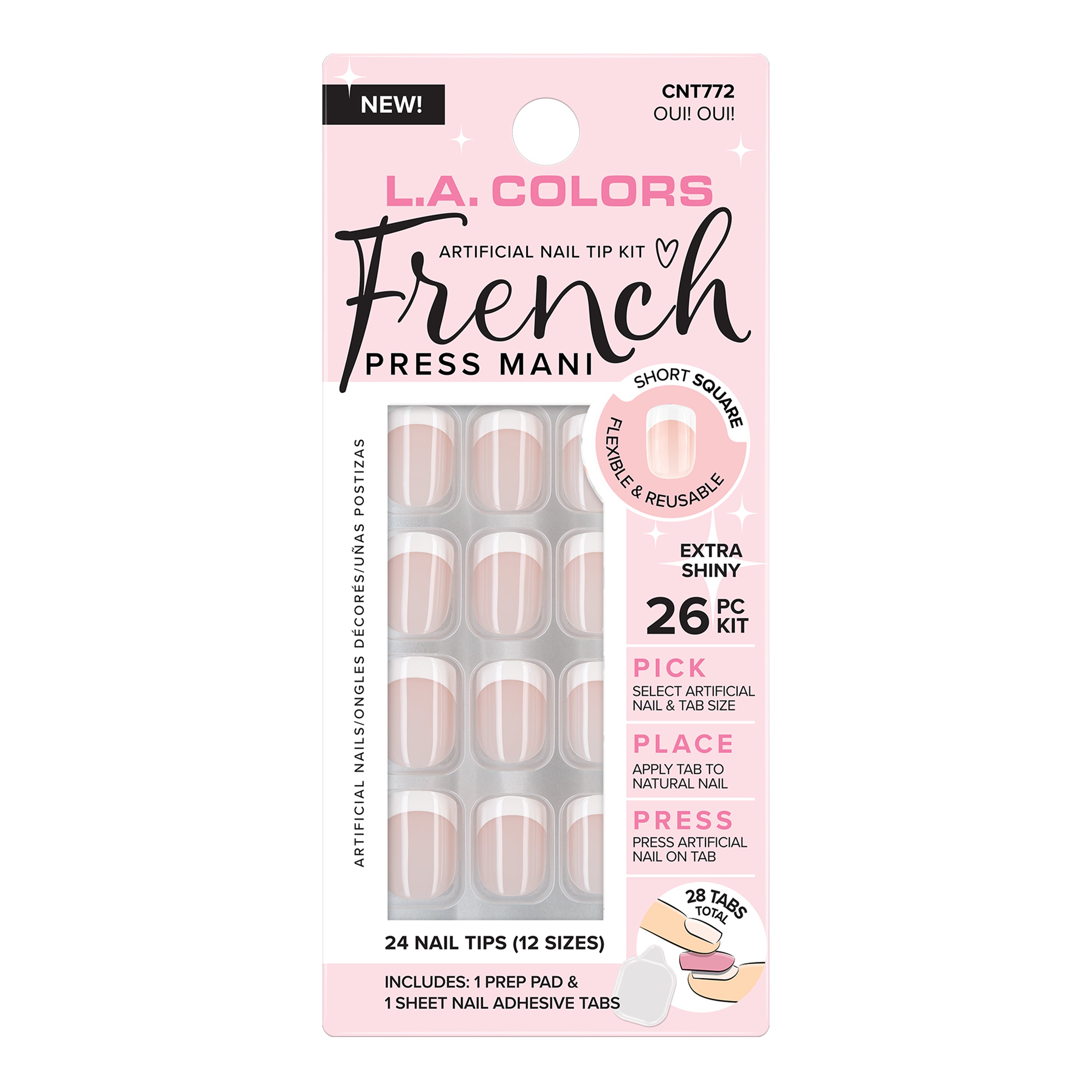 French Press Mani Nail Tip Kit — Oui! Oui!, package front