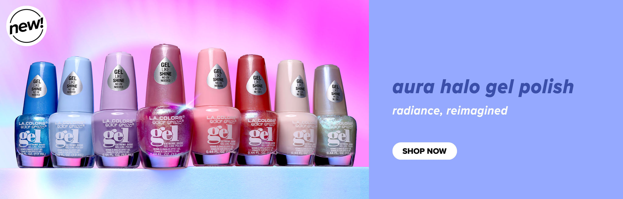 aura halo gel polish banner
