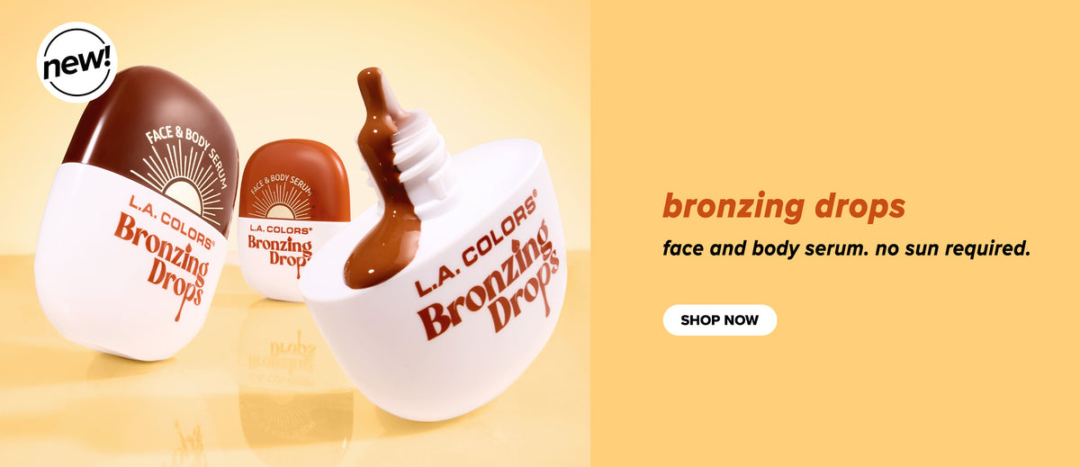 Bronzing Drops — desktop banner