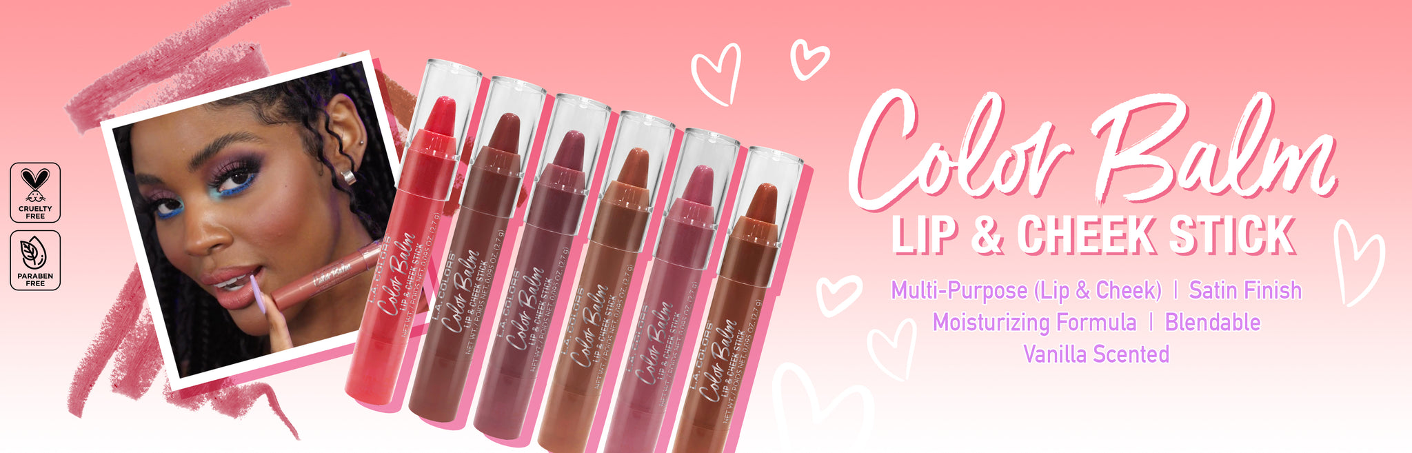 LAC color balm web desktop banner promo