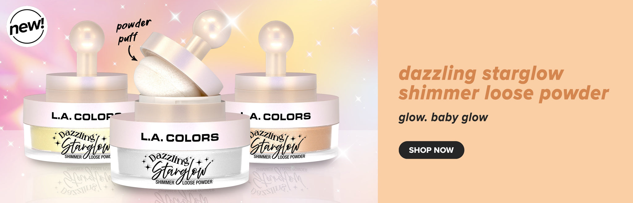 Dazzling Starglow Shimmer Loose Powder Banner