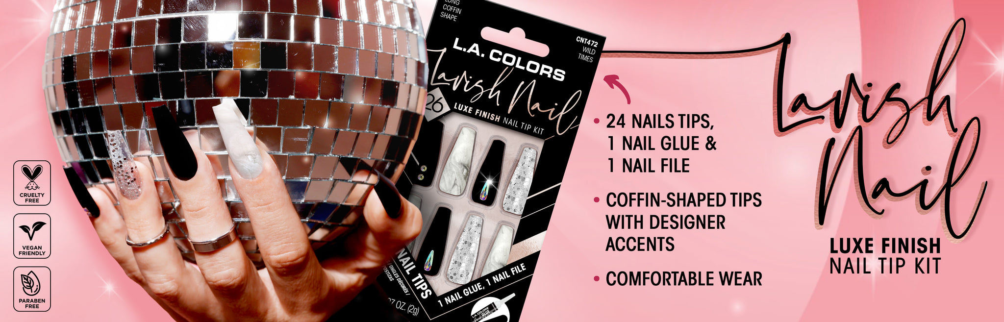 LAC lavish nail tips web banner promo