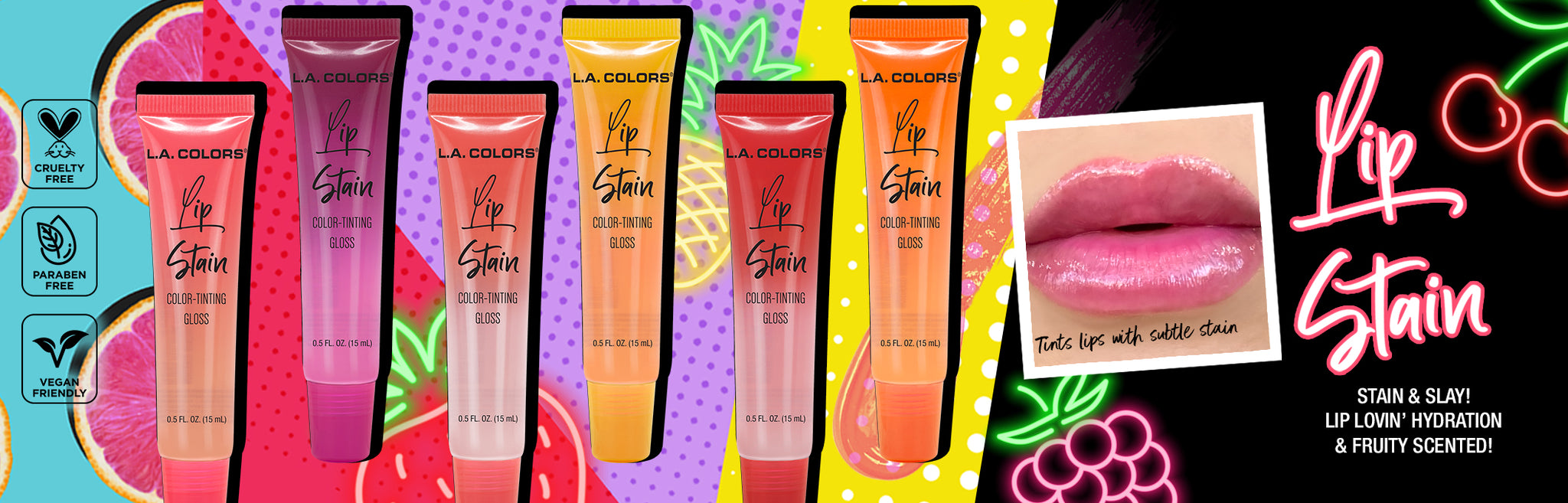 LAC web homepage slider lip stain promo
