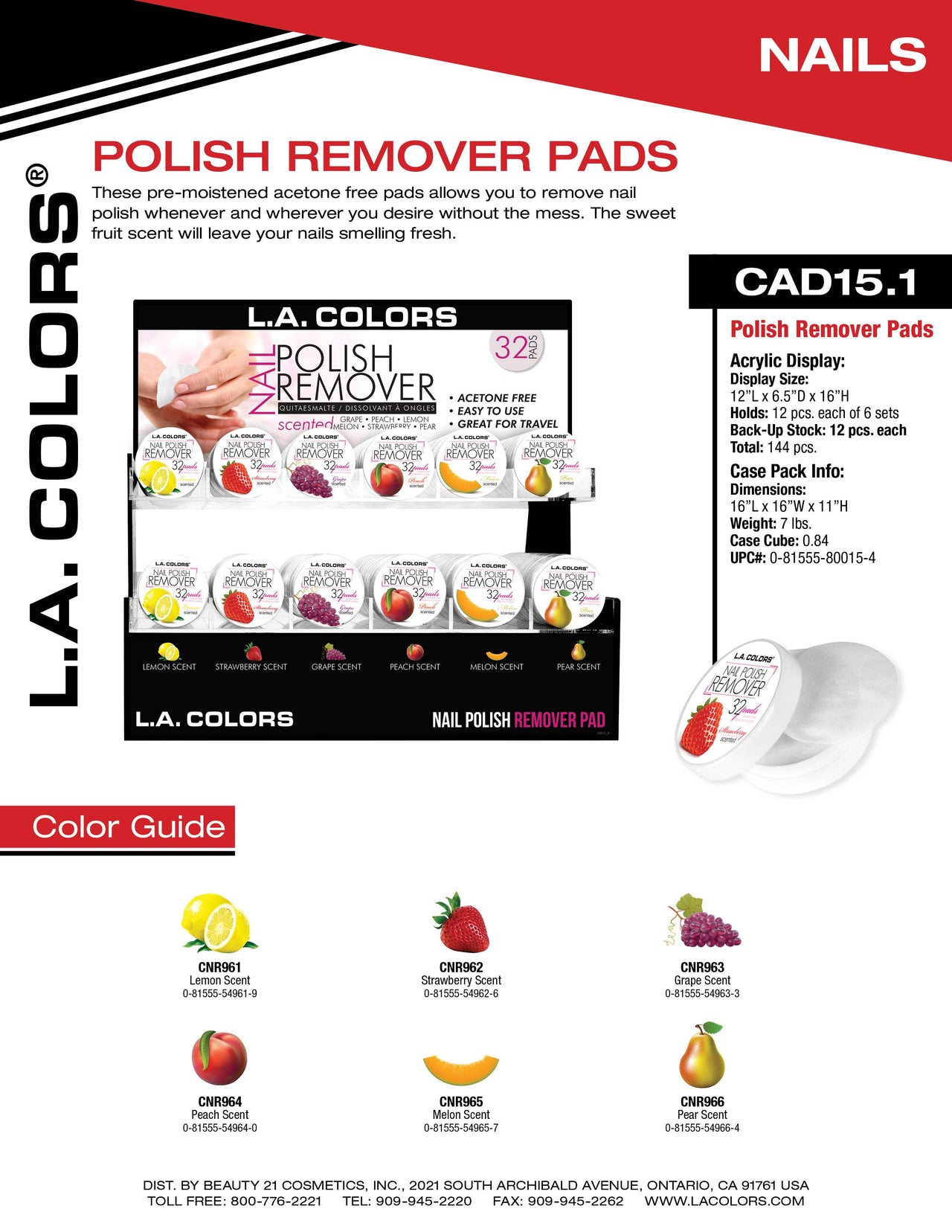 Scented Nail Polish Remover Pad flyer