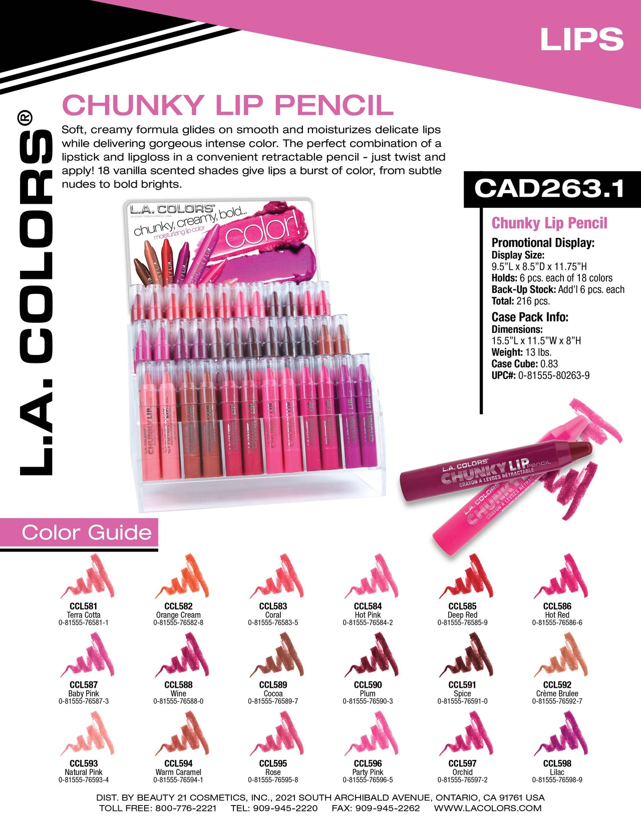 Chunky Lip Pencil flyer