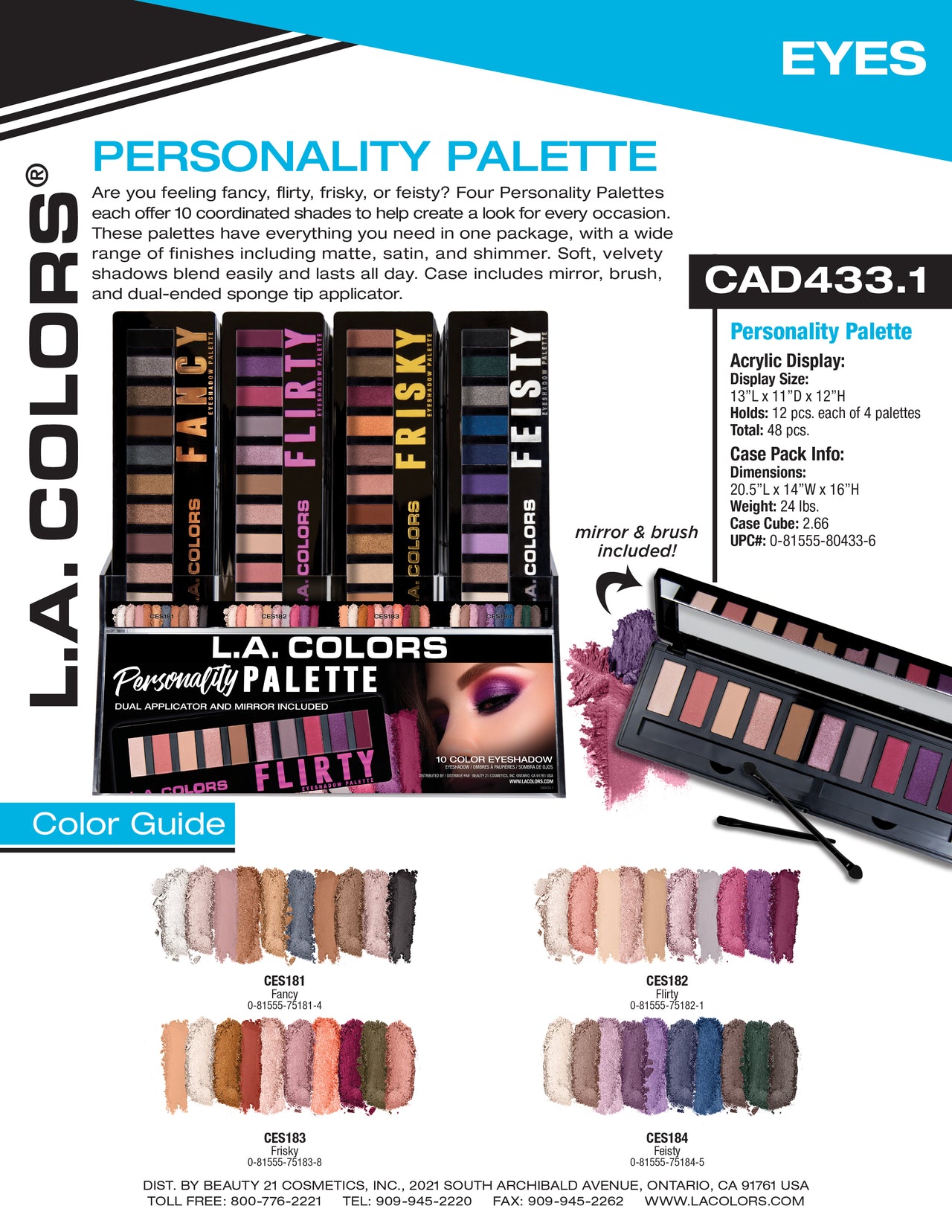 Personality Eyeshadow Palette flyer