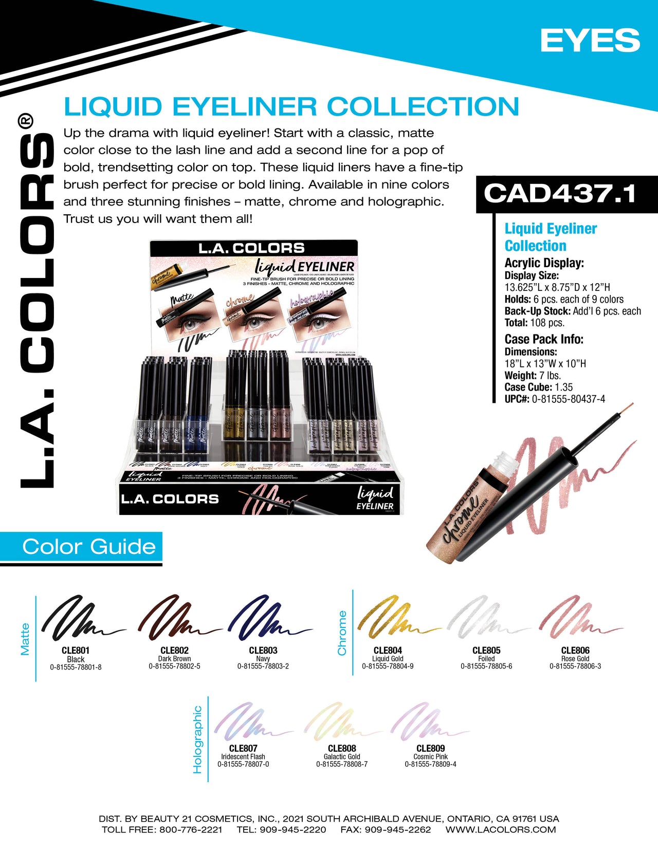 Liquid Eyeliner Collection flyer