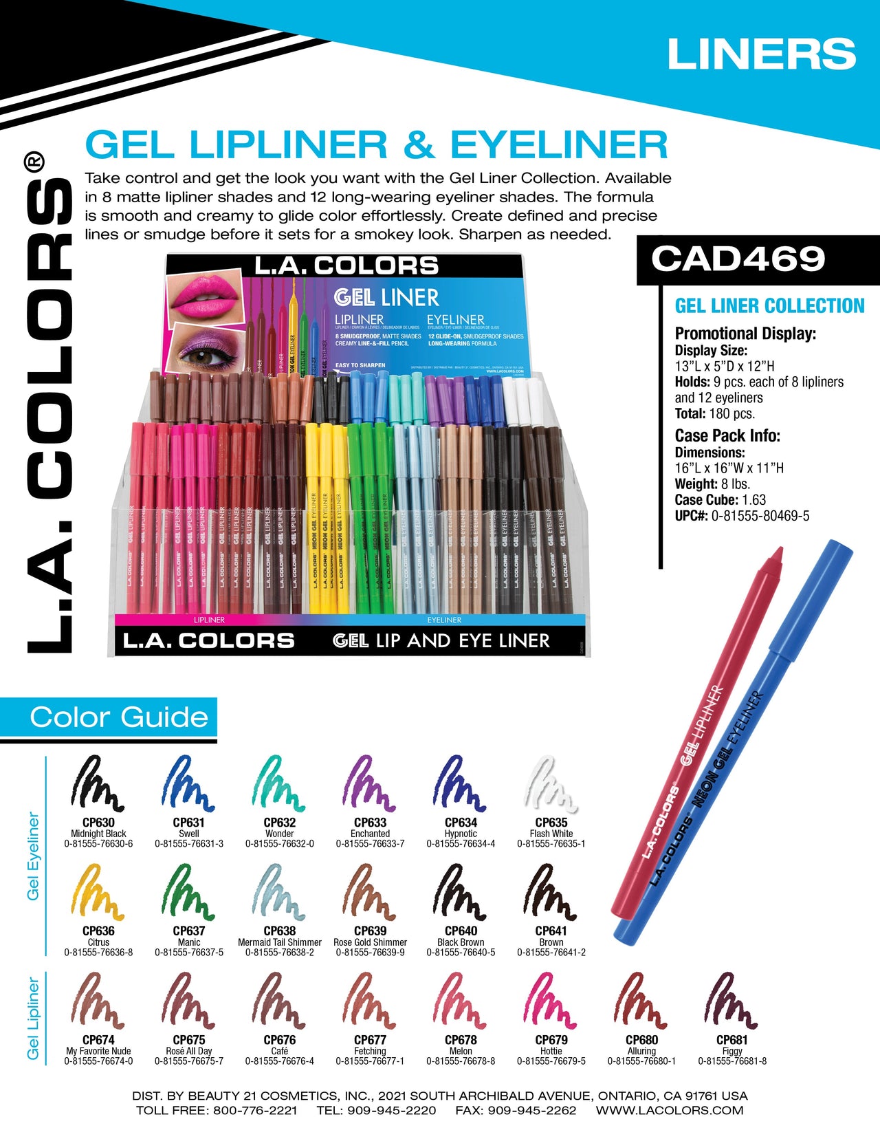 Gel Lipliner & Eyeliner flyer