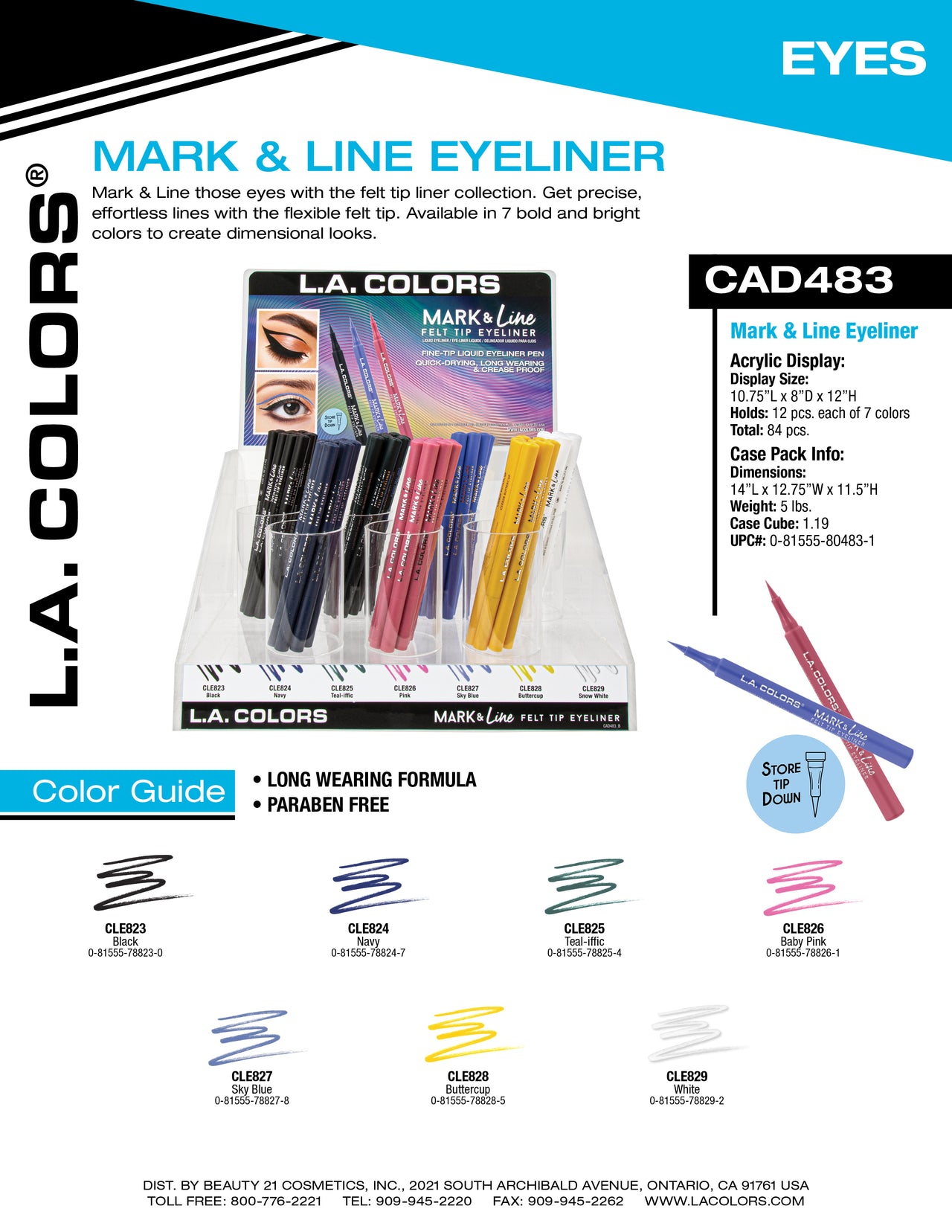 Mark & Line Eyeliner flyer