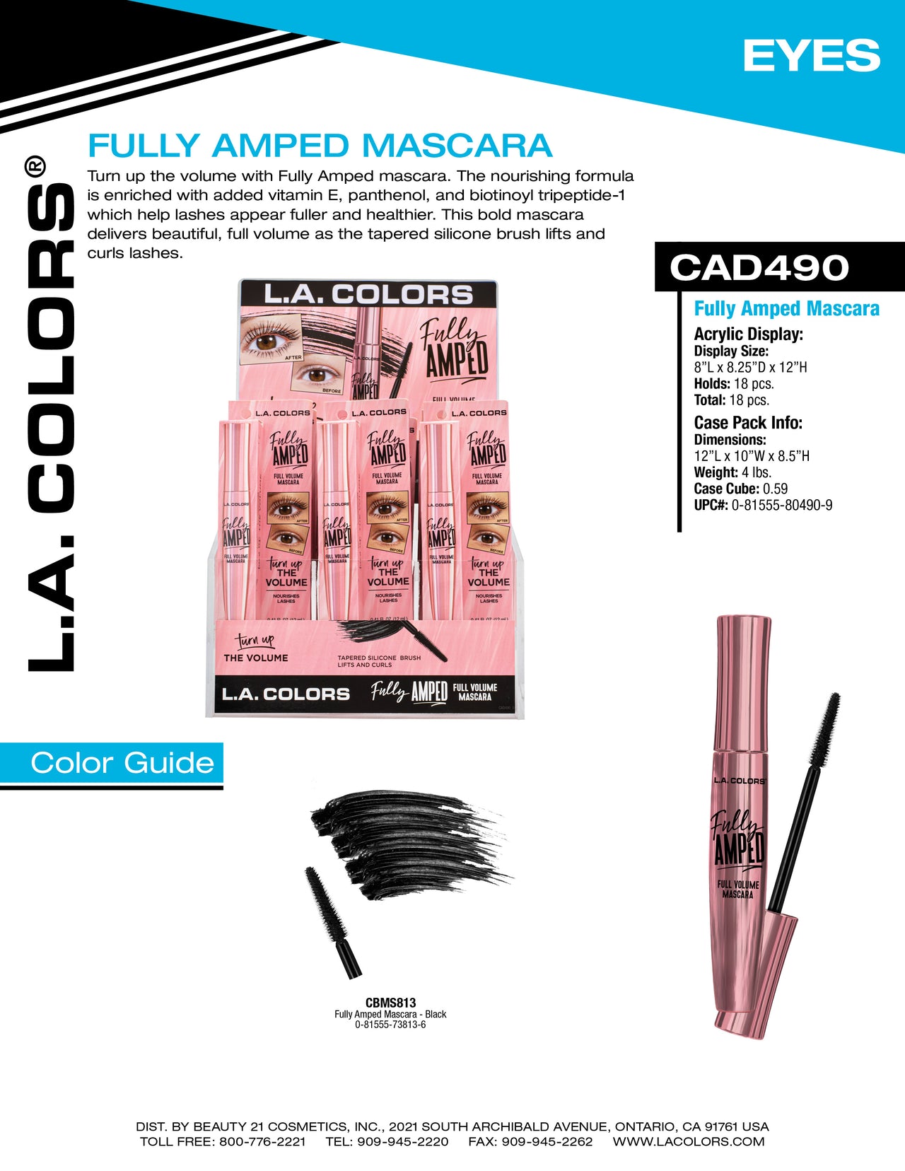 Fully Amped Mascara flyer