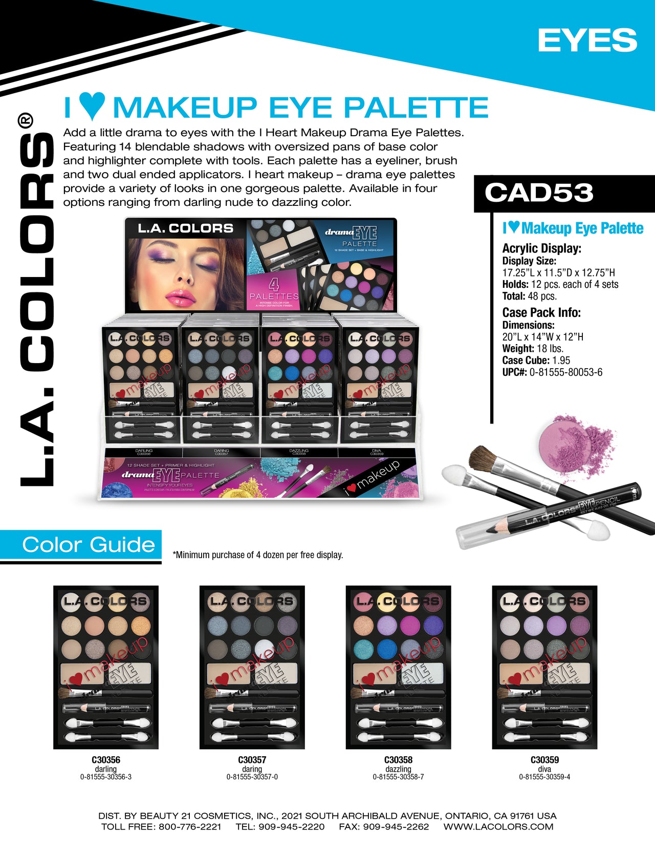 I Heart Makeup Eyeshadow Palette flyer