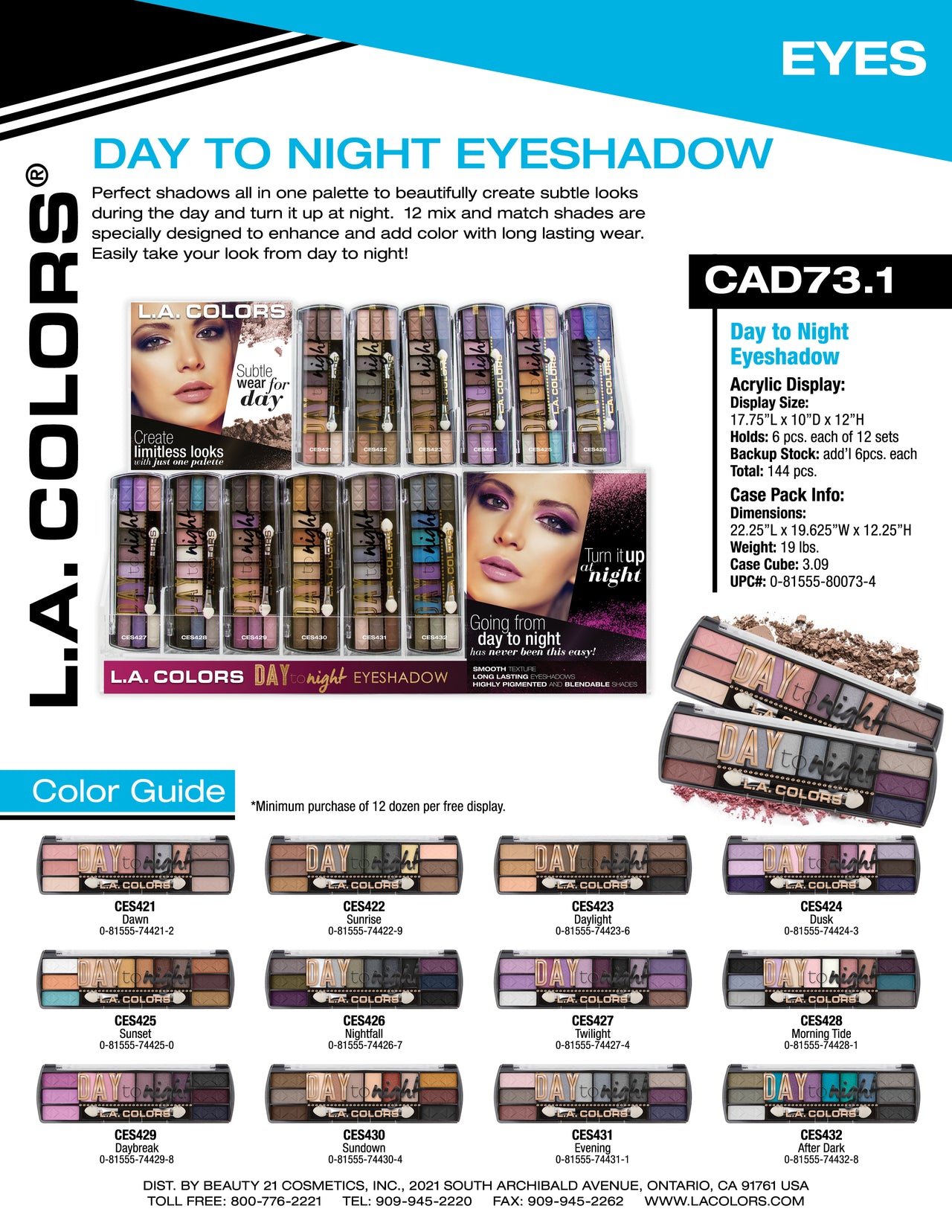 Day To Night 12 Color Eyeshadow flyer