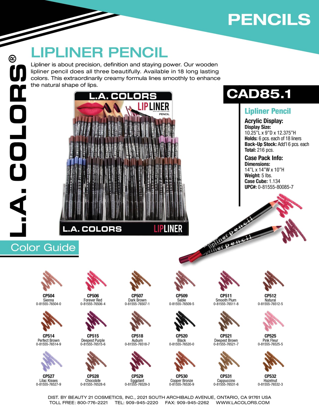 Lipliner Pencil flyer