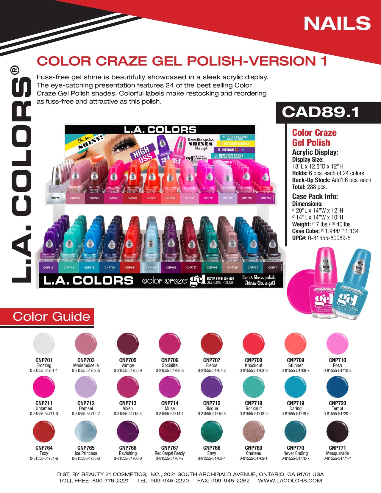 Color Craze Gel Polish (Series 1) flyer