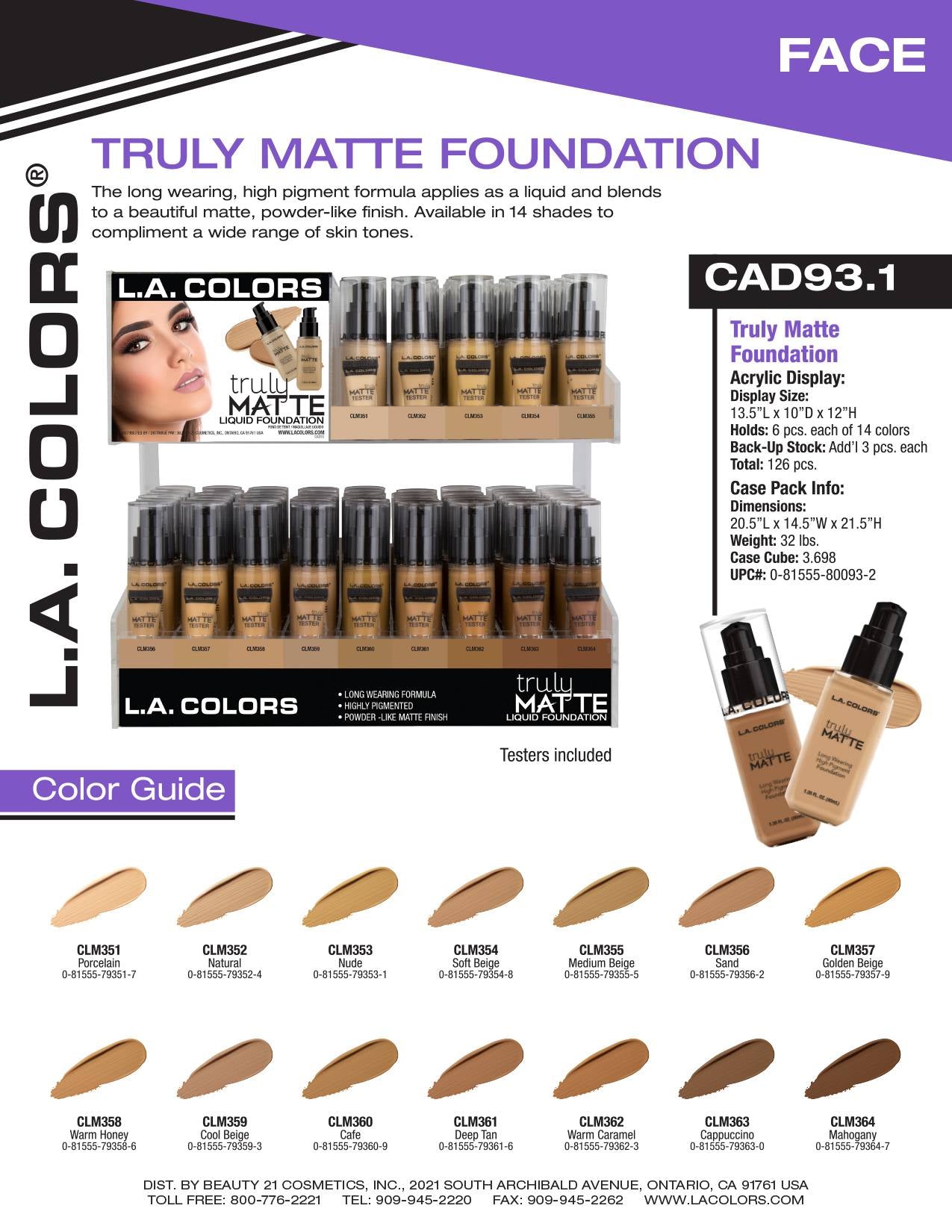 Truly Matte Liquid Foundation flyer