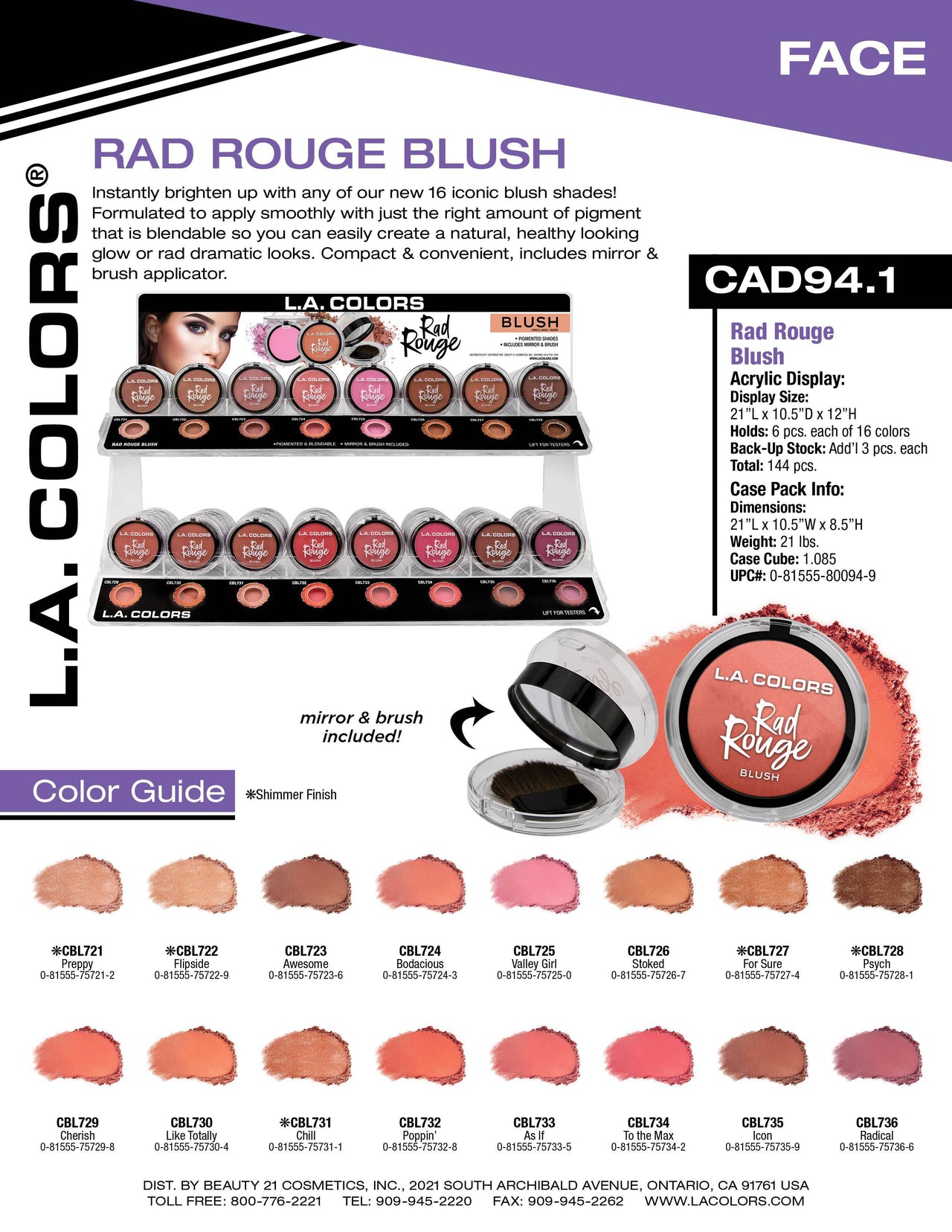 Rad Rouge Blush flyer