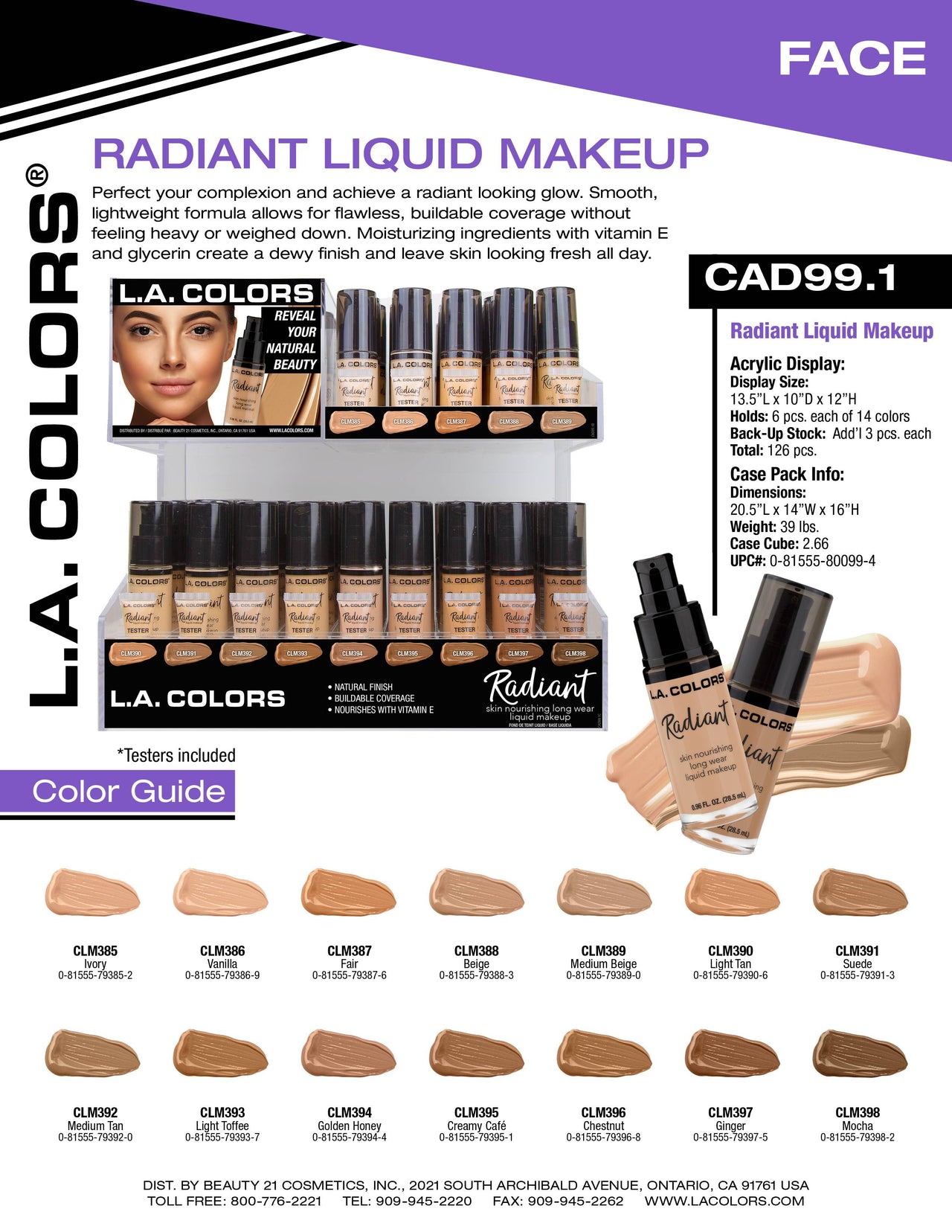 Radiant Liquid Makeup flyer