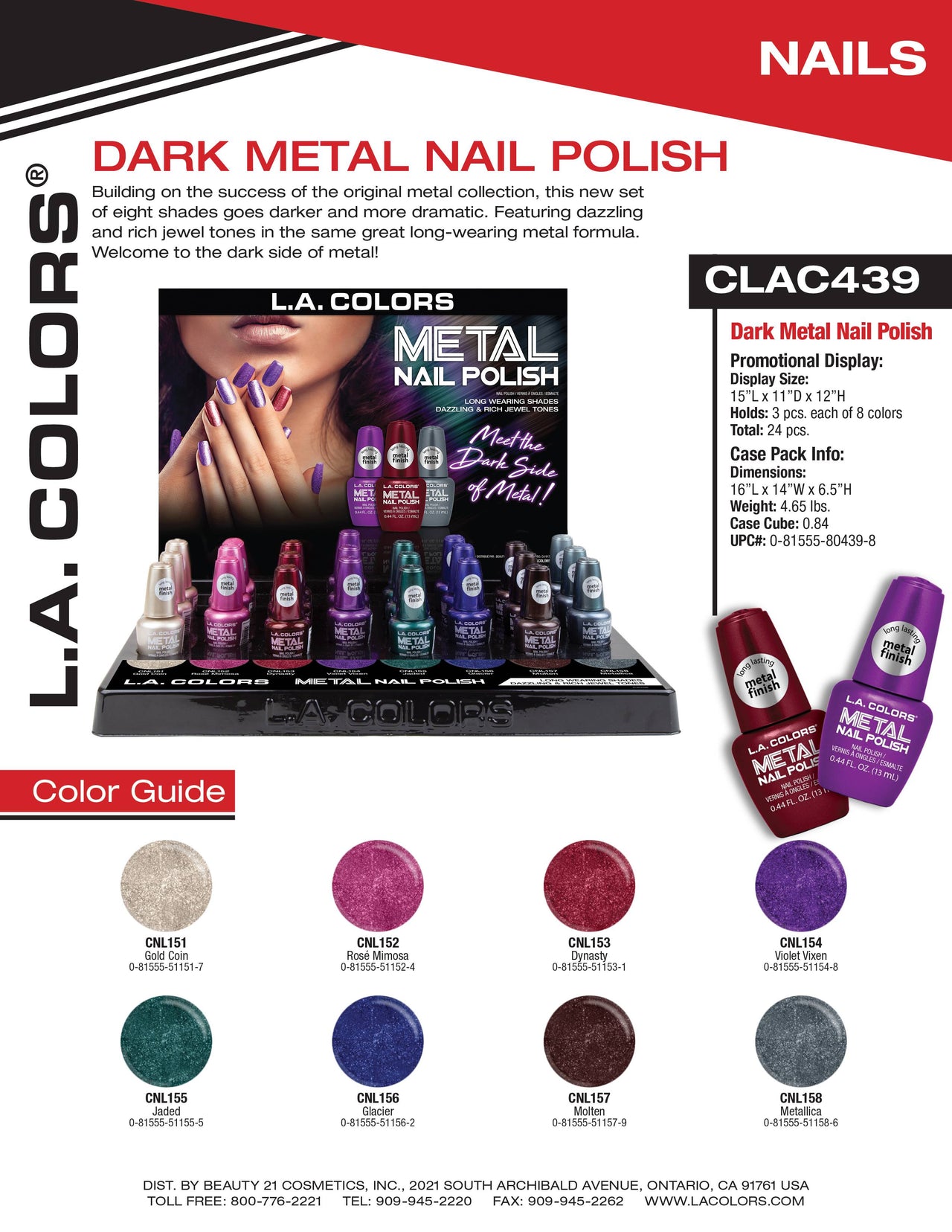 Dark Metal Nail Polish flyer