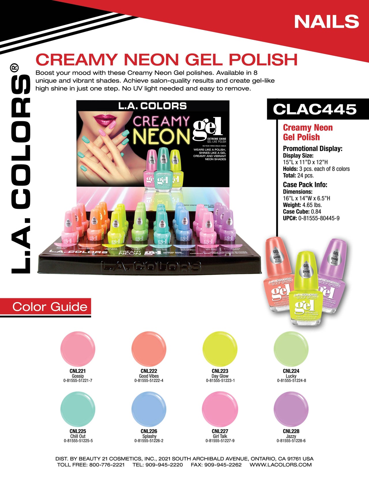 Creamy Neon Gel Polish flyer