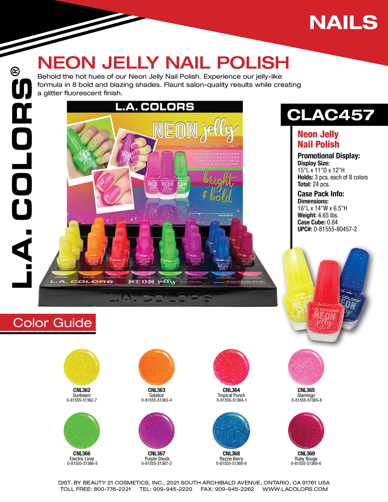 Neon Jelly Nail Polish flyer