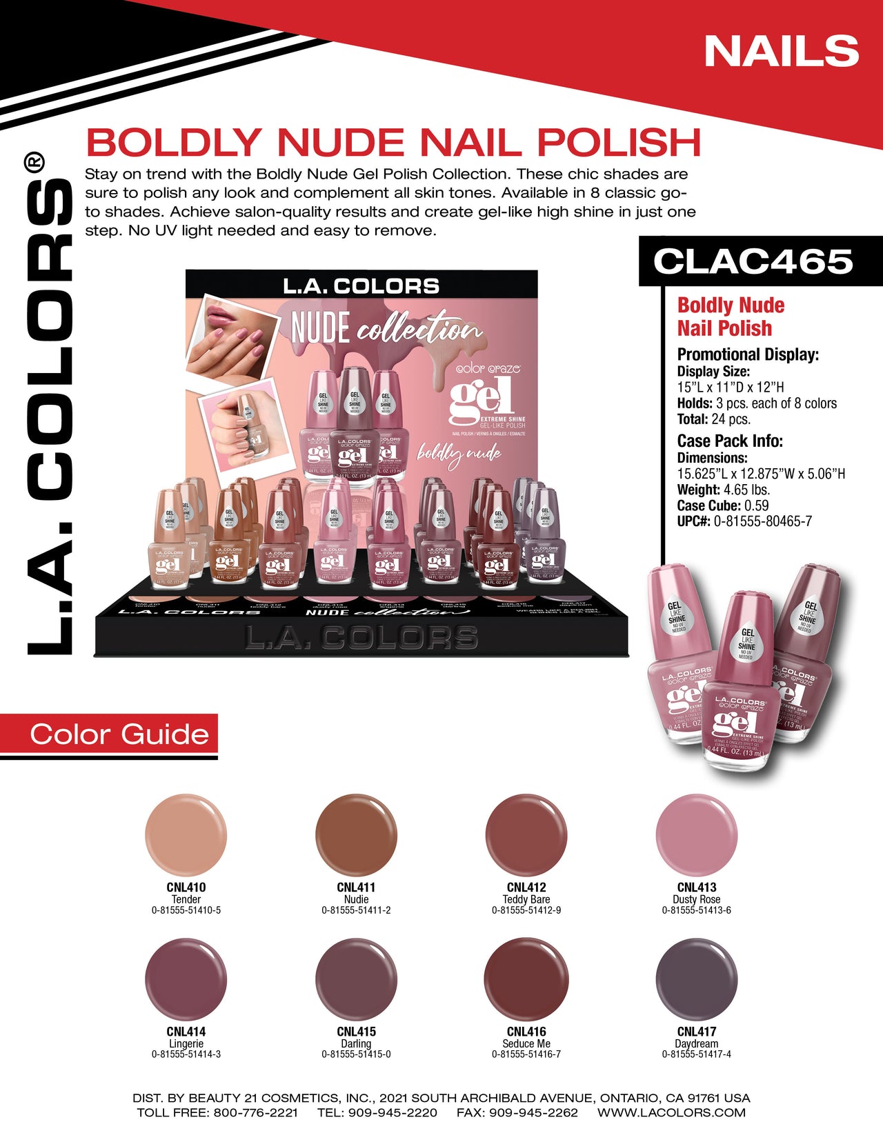 Boldly Nude Nail Polish flyer