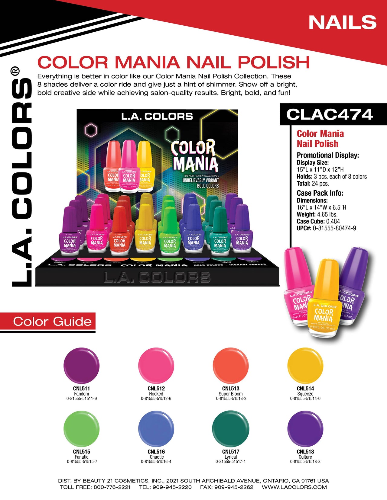 Color Mania Nail Polish flyer