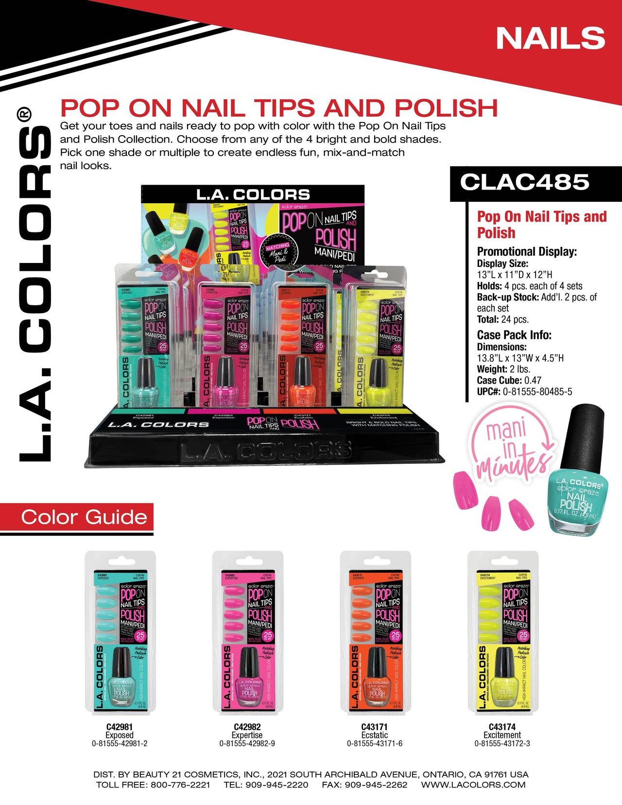 Pop On Nail Tips & Polish flyer